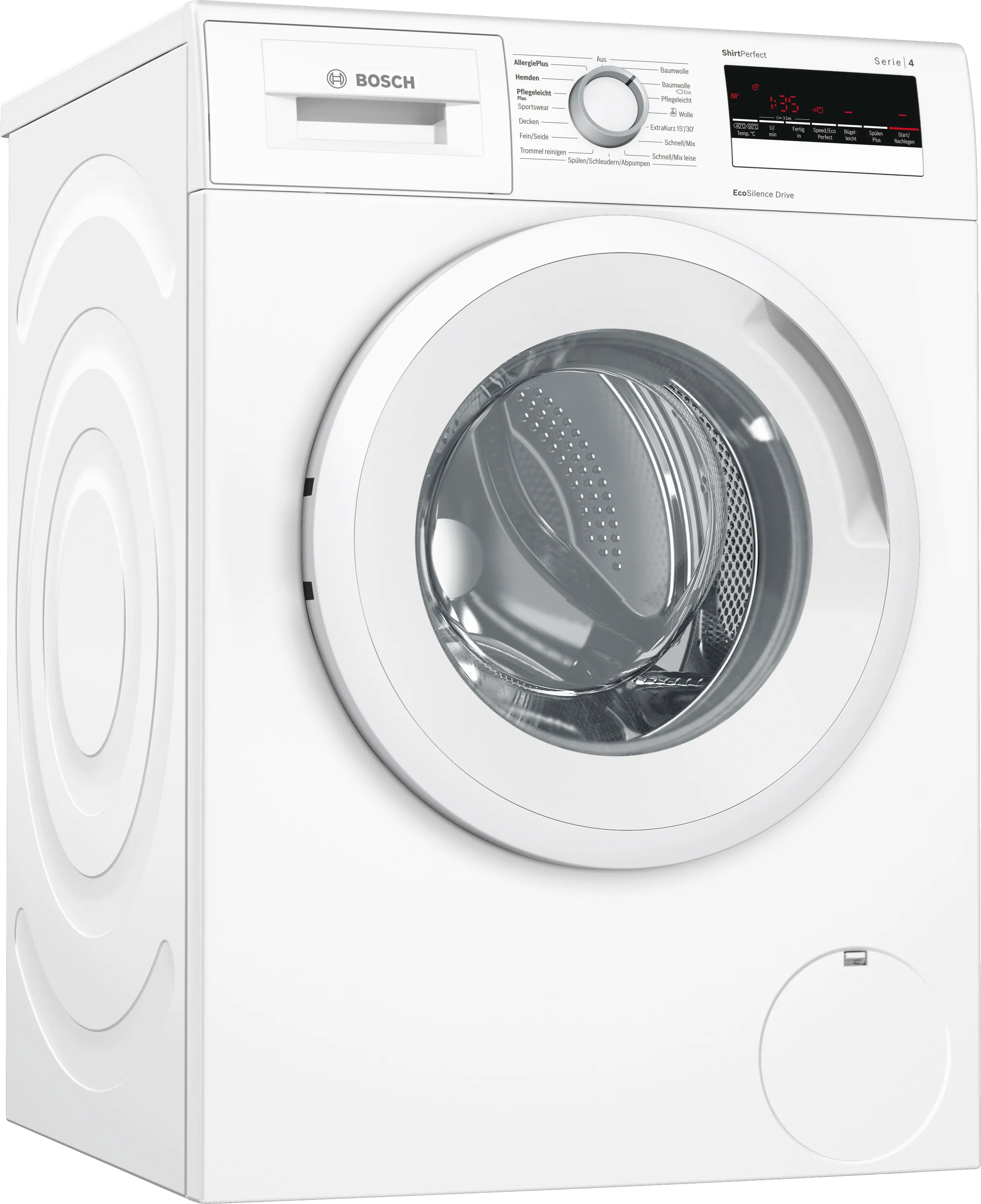 Series 4 washing machine, frontloader fullsize 7 kg 1400 rpm, White
