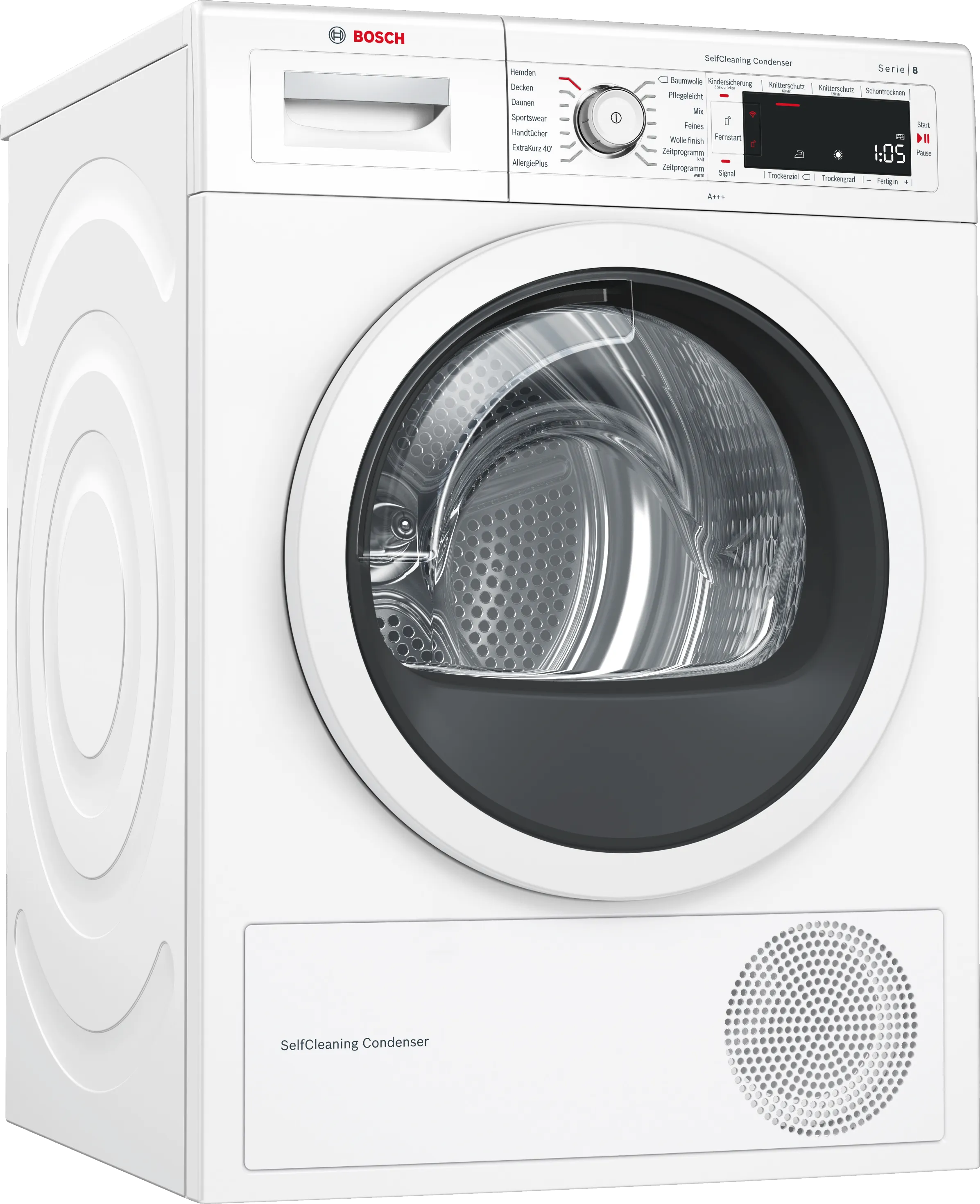 Series 8 heat pump dryer 8 kg White