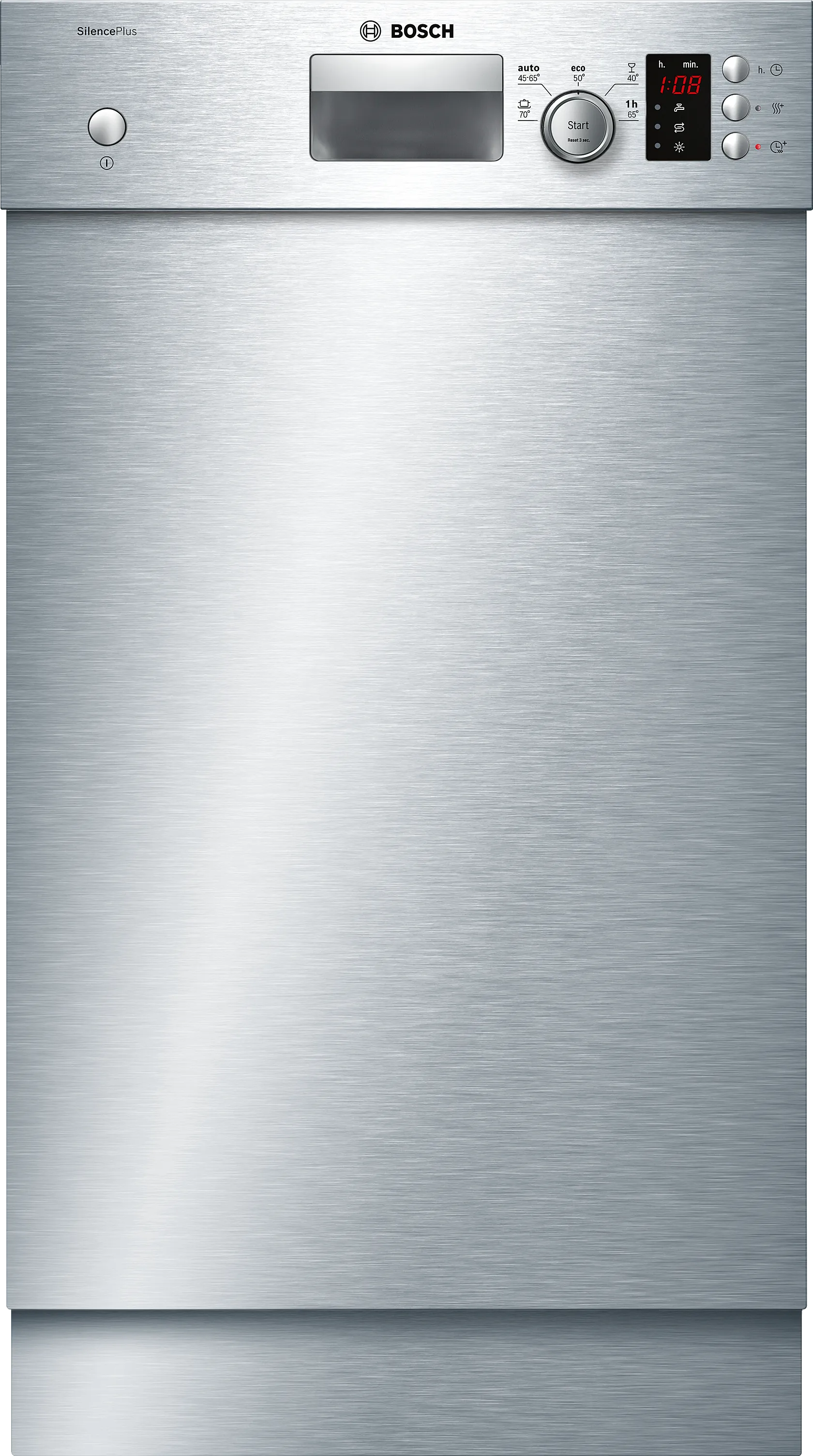 Series 2 built-under dishwasher 45 cm Brushed steel