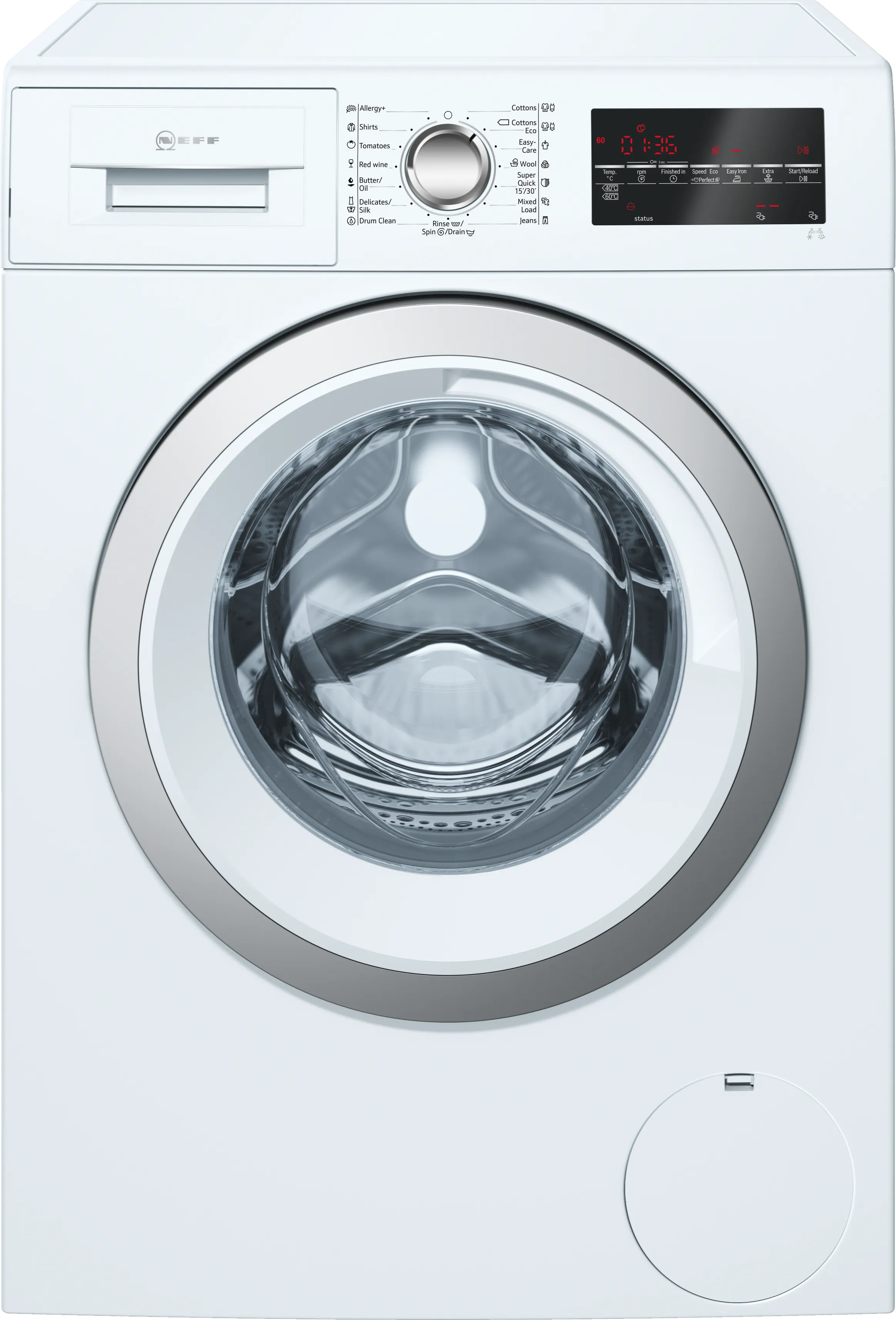 washing machine, frontloader fullsize 8 kg 1200 rpm