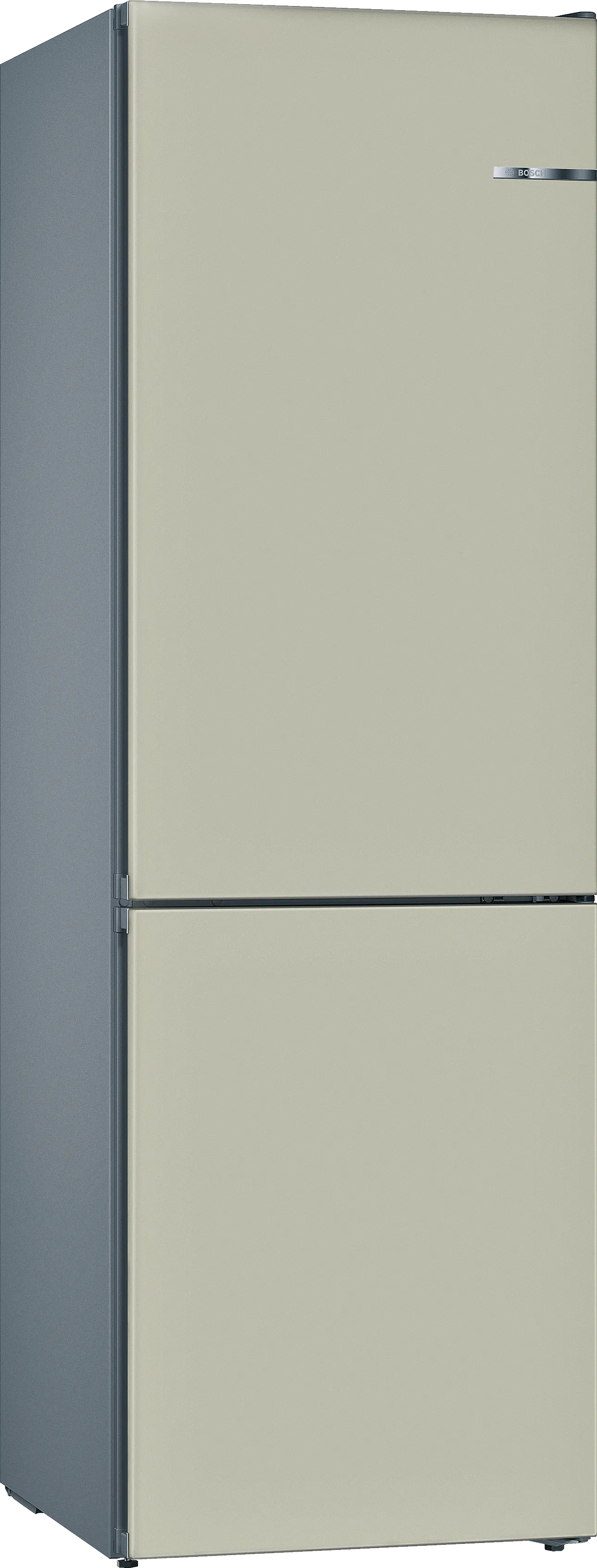 Series 4 free-standing fridge-freezer with freezer at bottom 203 x 60 cm Champagne