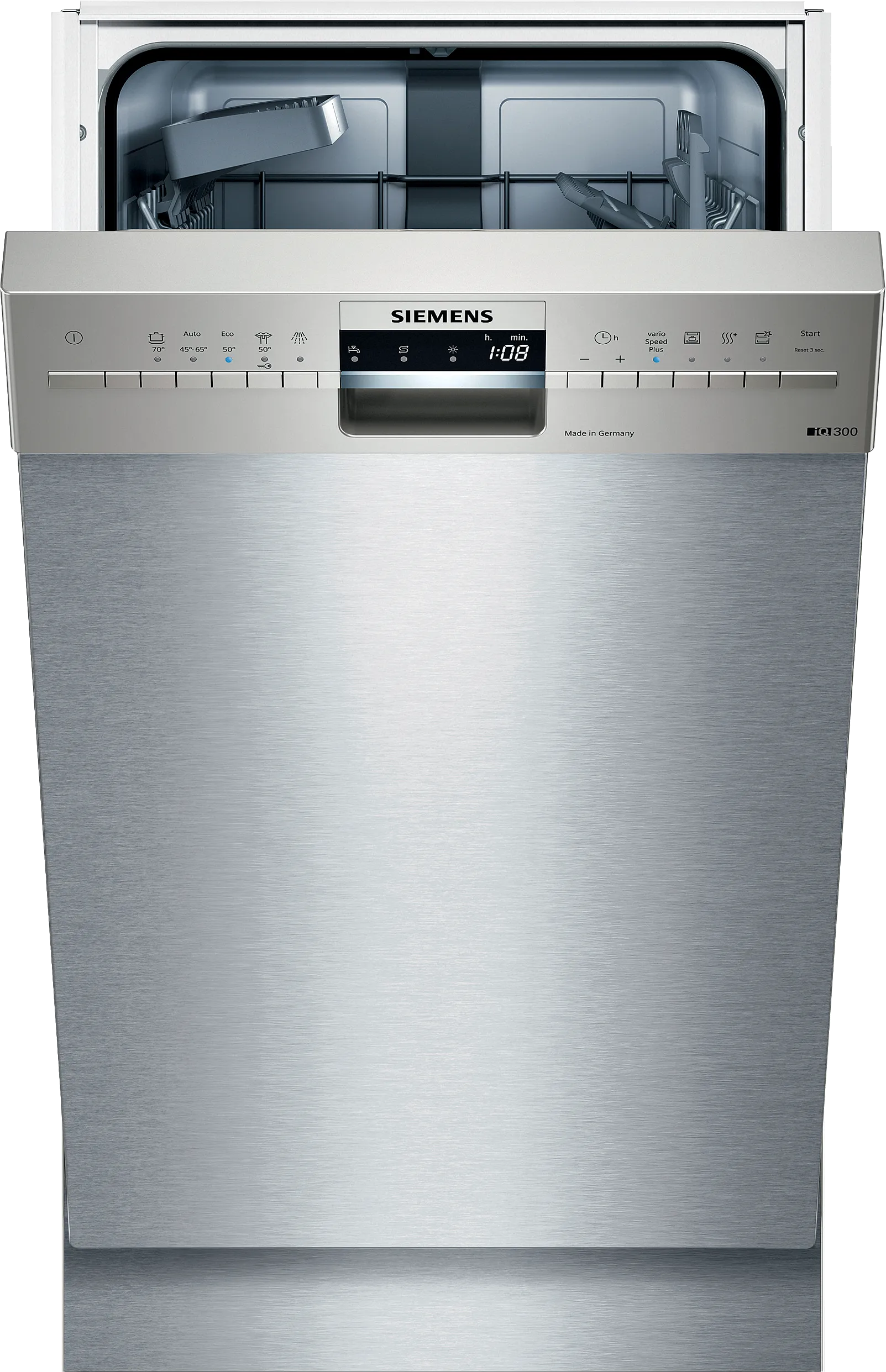 iQ300 built-under dishwasher 45 cm Brushed steel anti-fingerprint