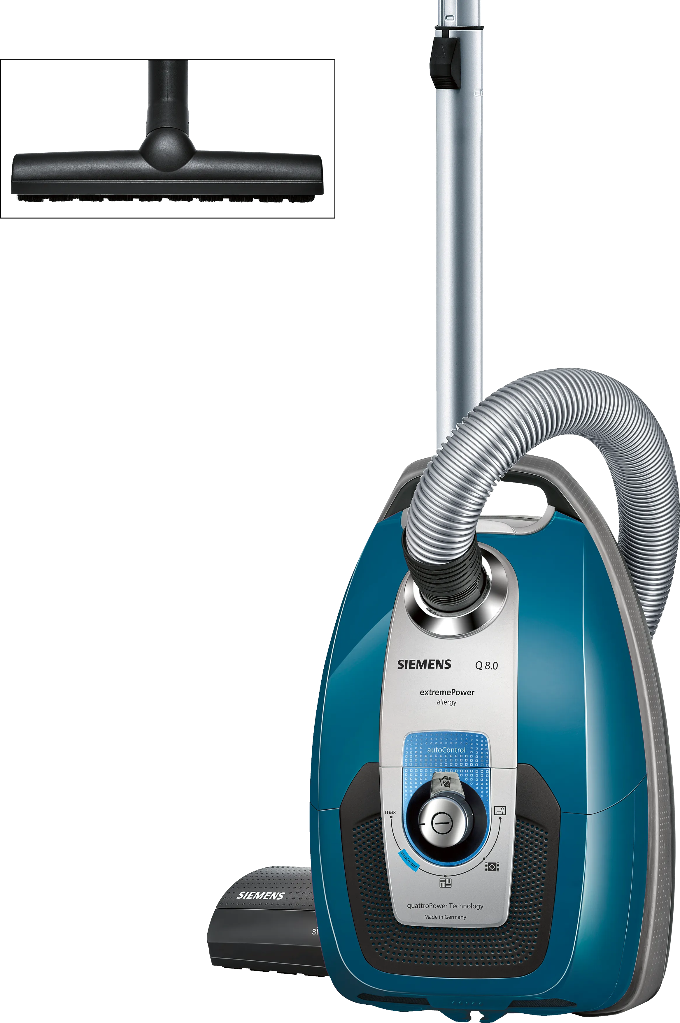 Bagged vacuum cleaner Q8.0 extremePower autoControl Blue