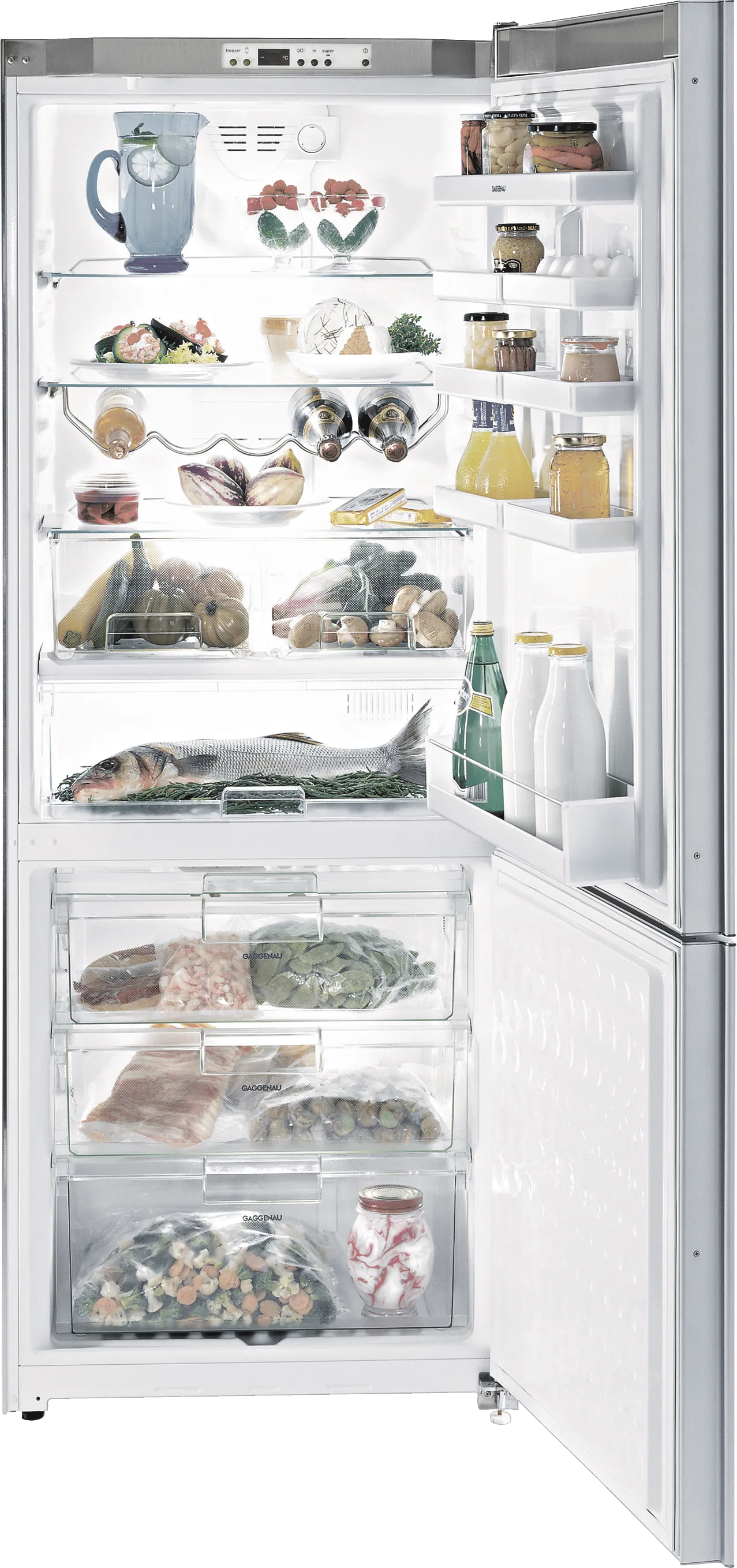  free-standing fridge-freezer with freezer at bottom 188.1 x 73.8 cm