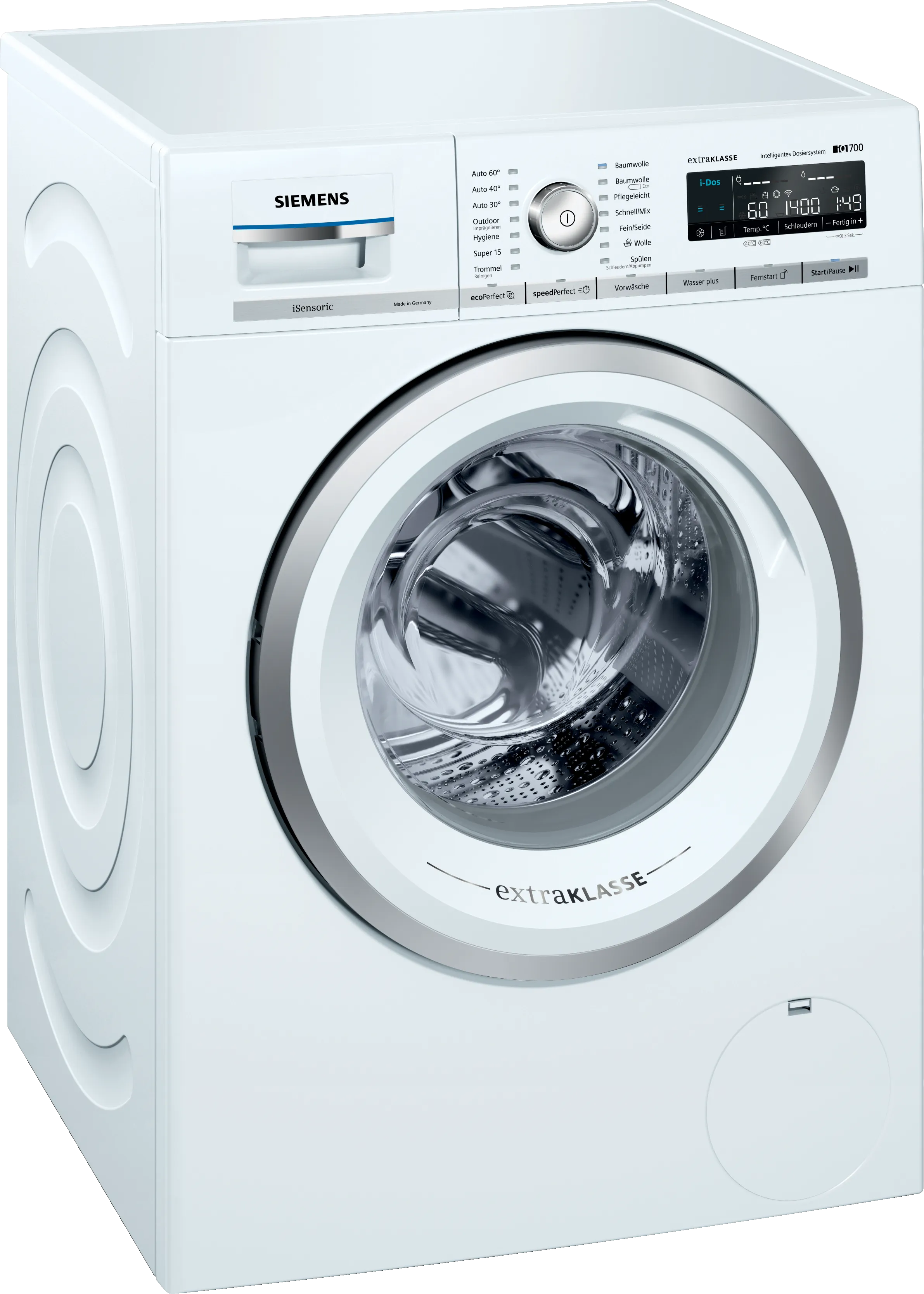 iQ700 washing machine, frontloader fullsize 9 kg 1400 rpm, White