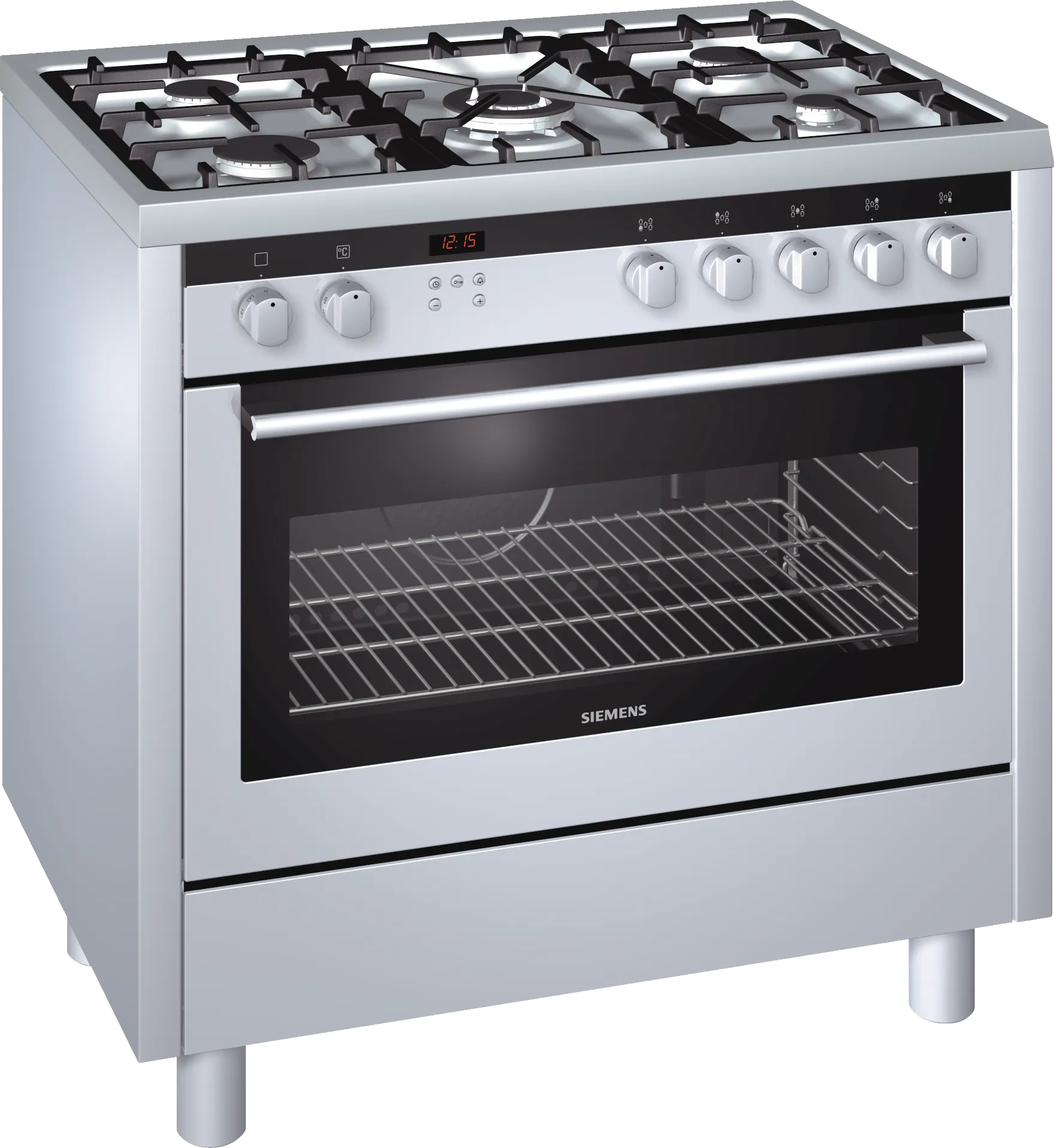  Dual fuel range cooker Stainless steel