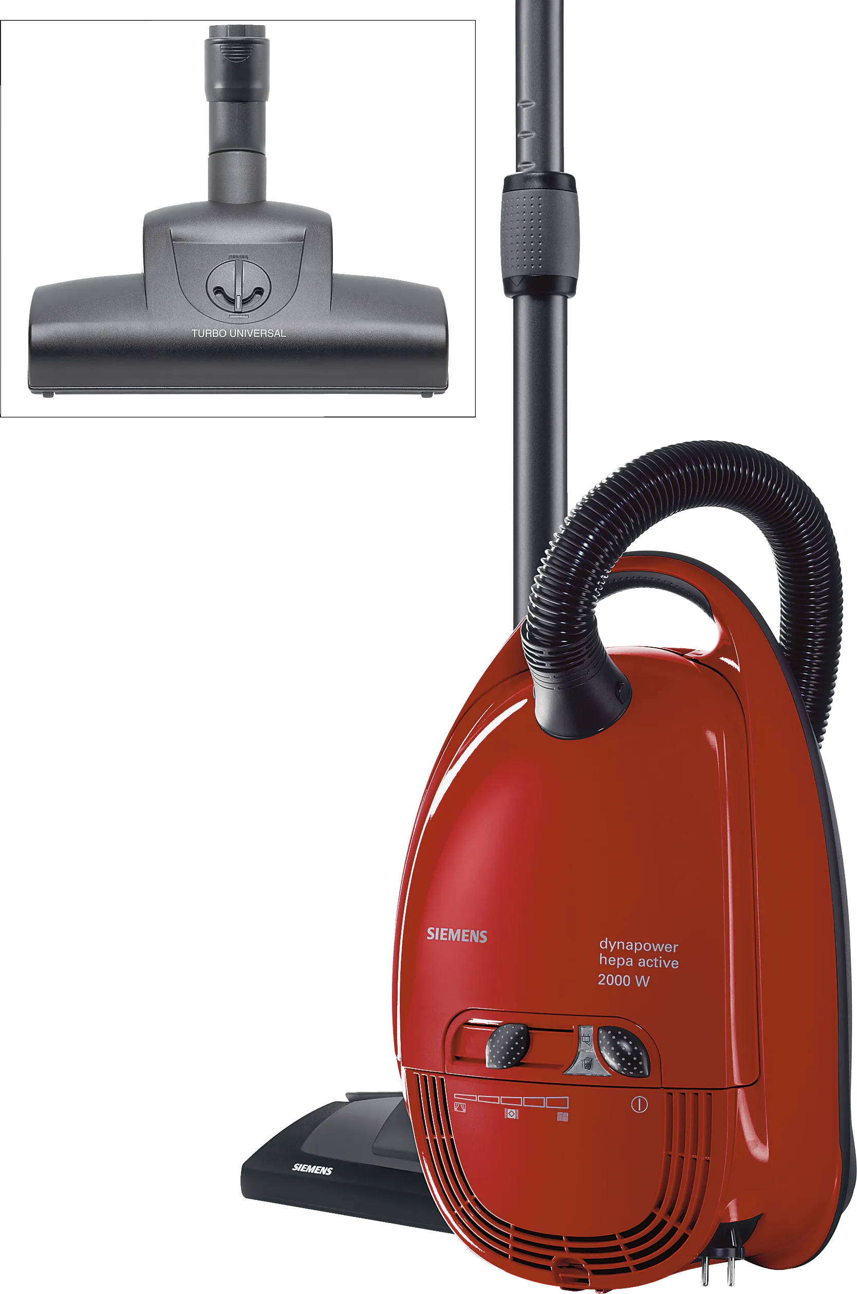 Bagged vacuum cleaner Red
