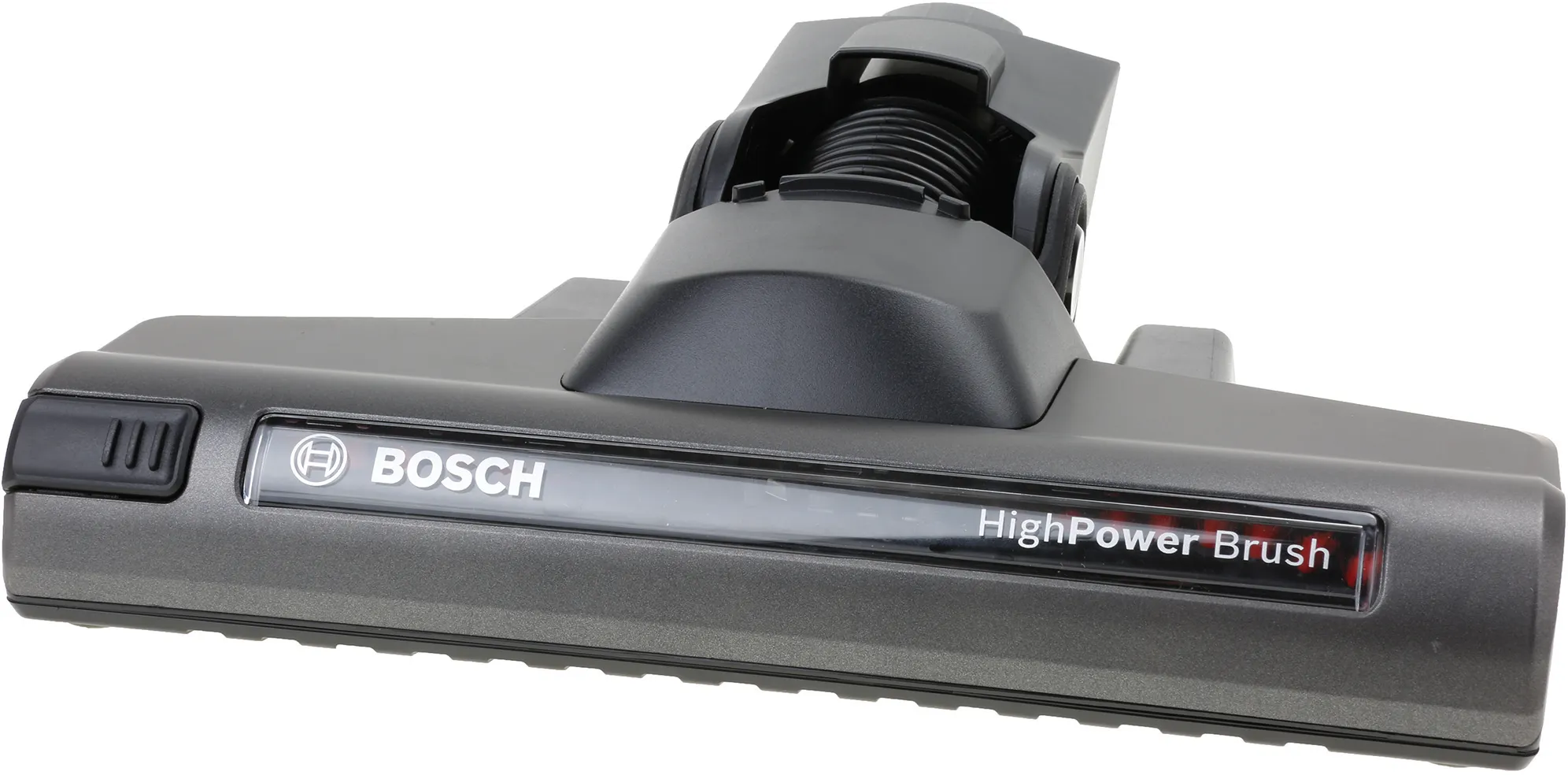 Electric nozzle Bosch; black/brown; click-connection; plastic sole; with brush roller; with wheels 
