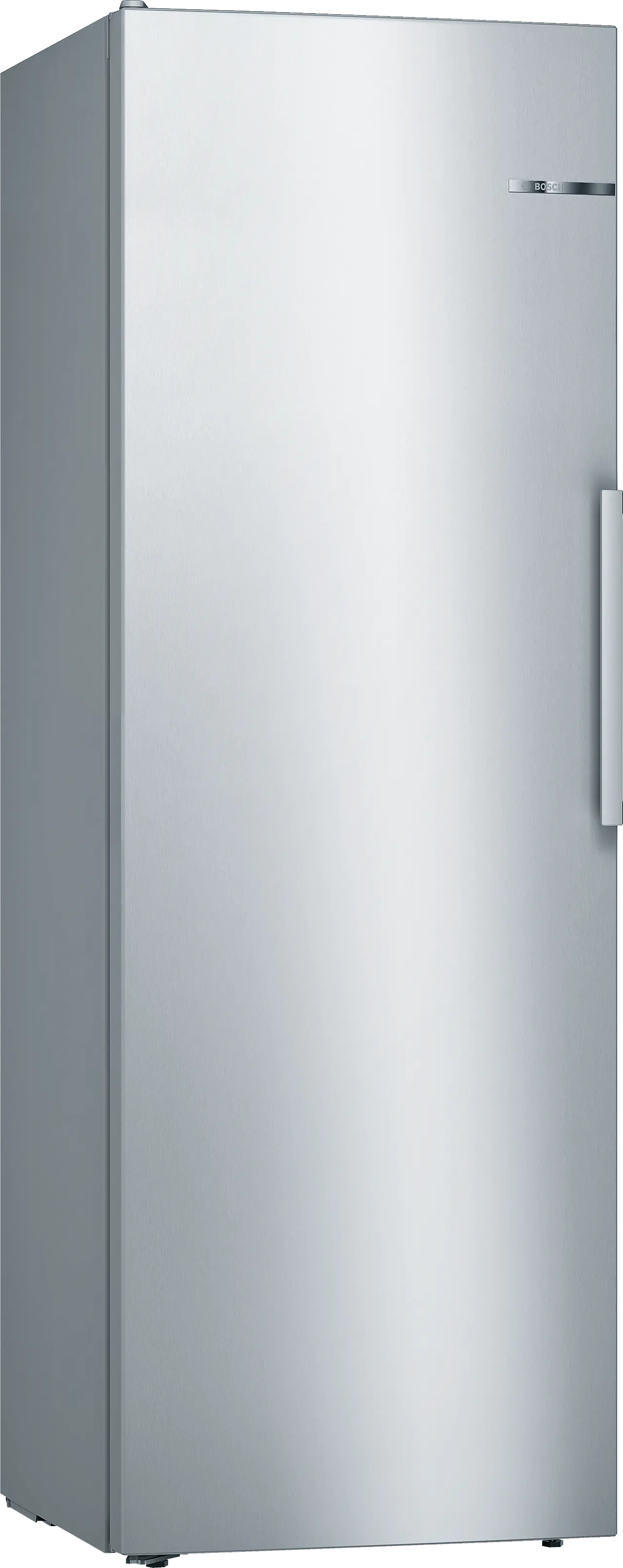 Serie 4 Volně stojící chladnička 176 x 60 cm kovový vzhled 