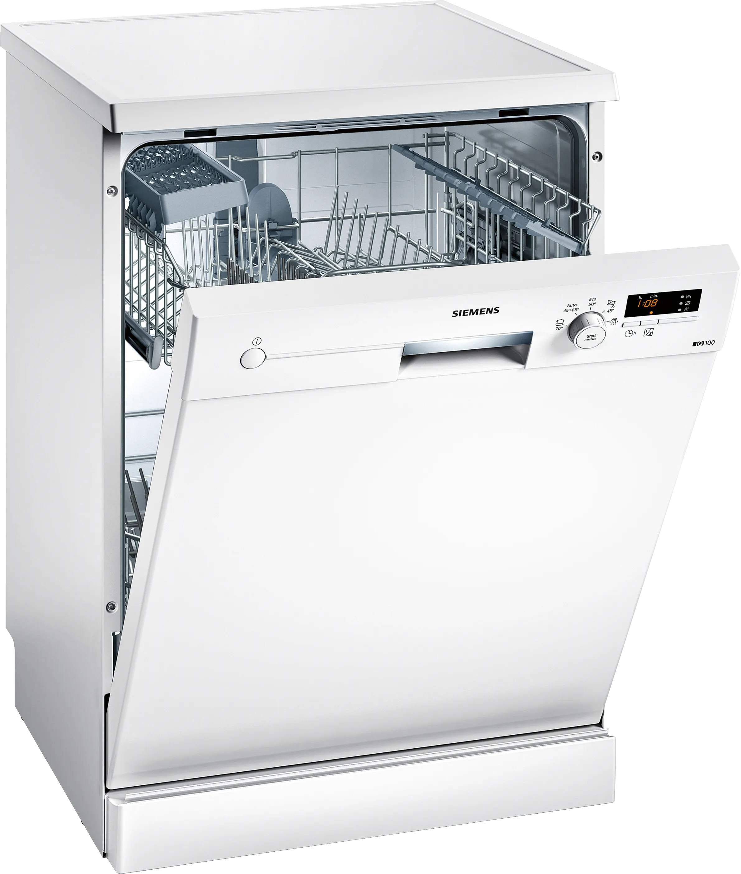 iQ100 free-standing dishwasher 60 cm White 