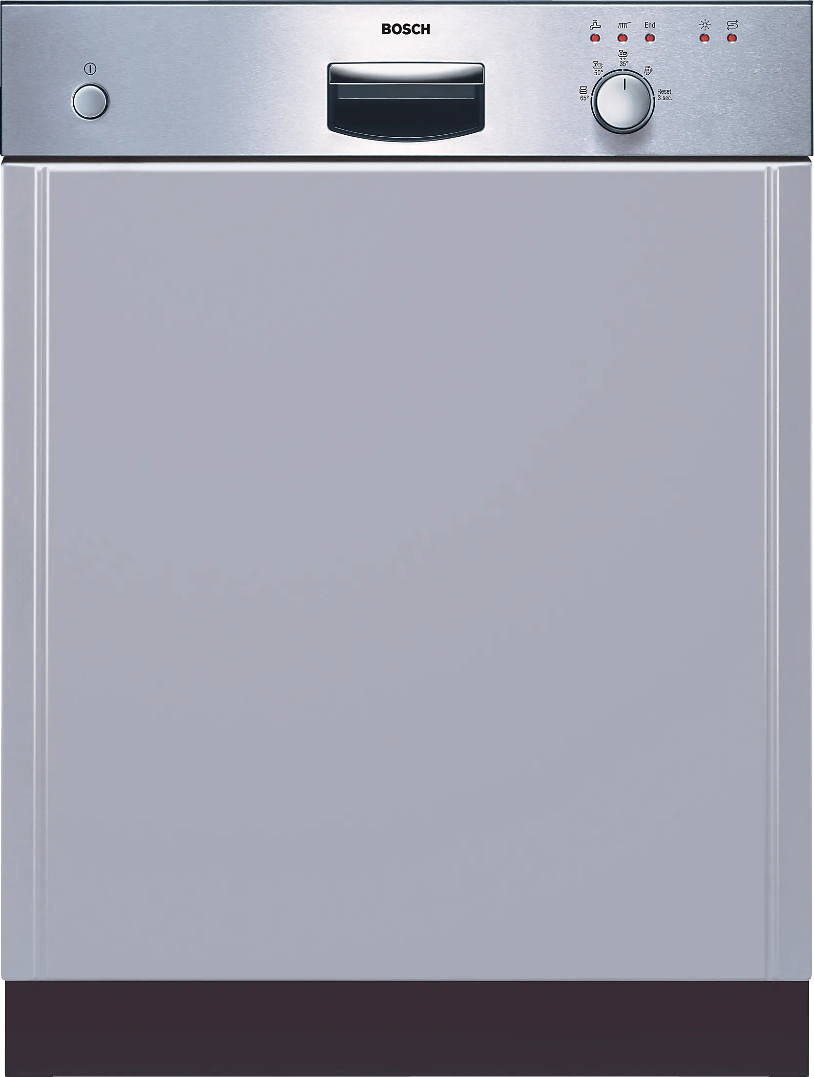 semi-integrated dishwasher 60 cm Brushed steel
