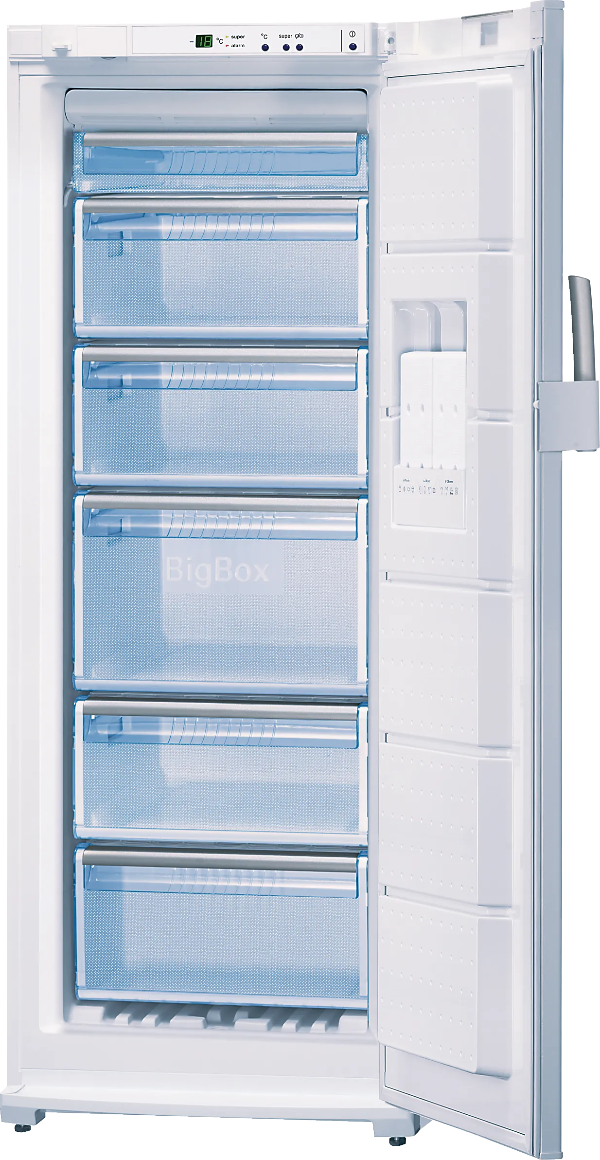  free-standing freezer 155 x 60 cm White