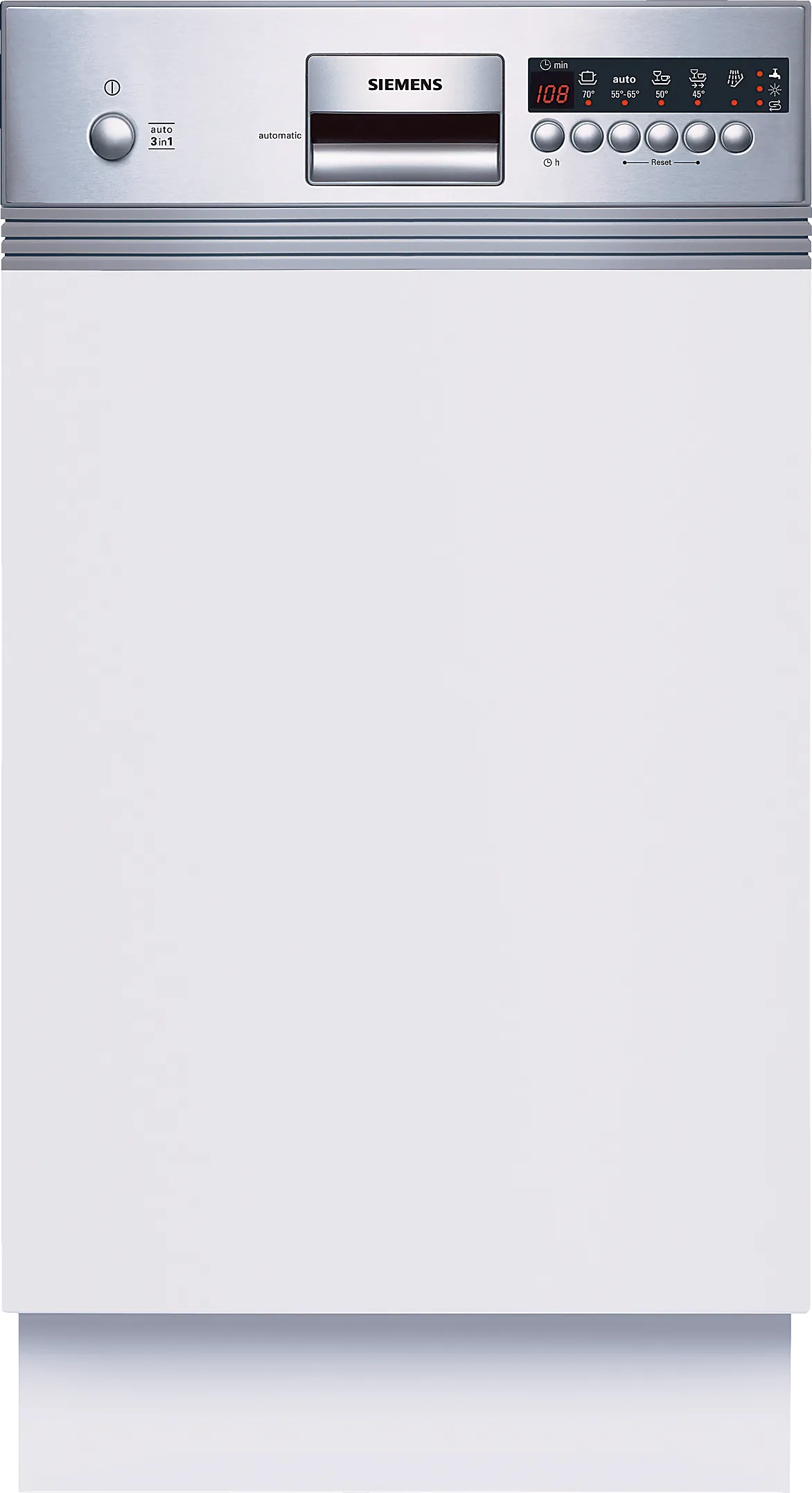  semi-integrated dishwasher 45 cm Brushed steel