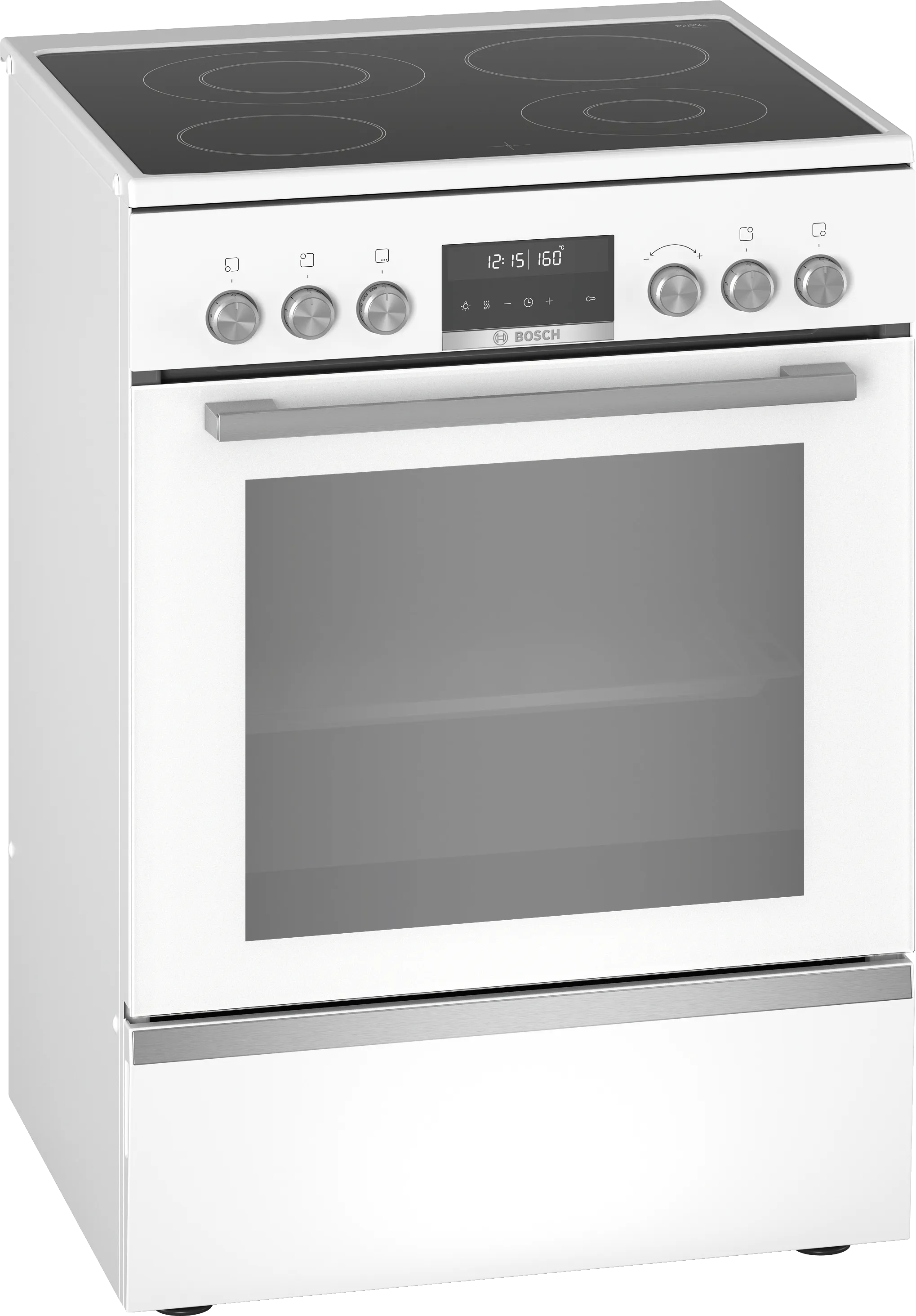 Série 6 Cuisinière électrique pose-libre Blanc 