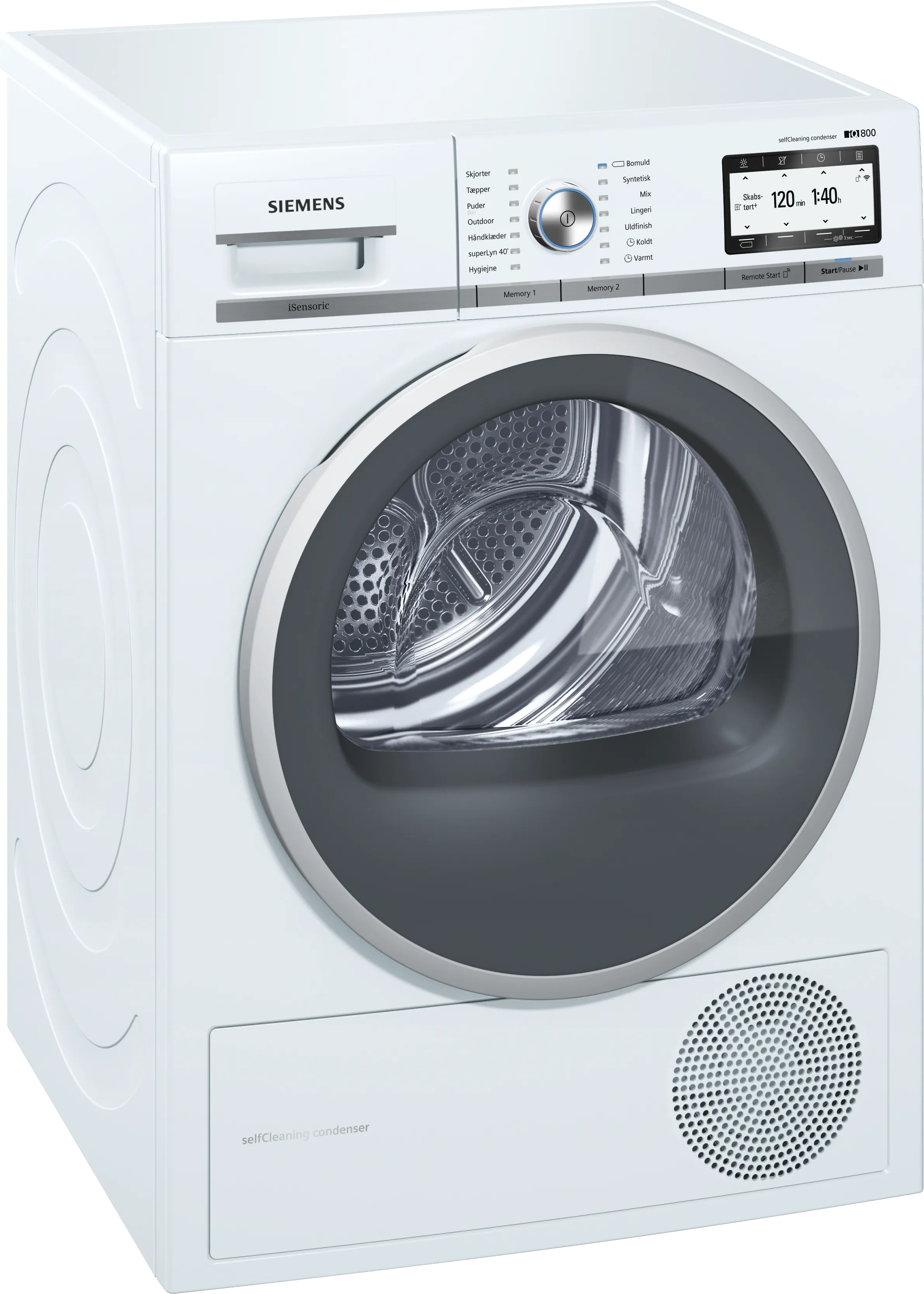 iQ800 heat pump dryer 9 kg