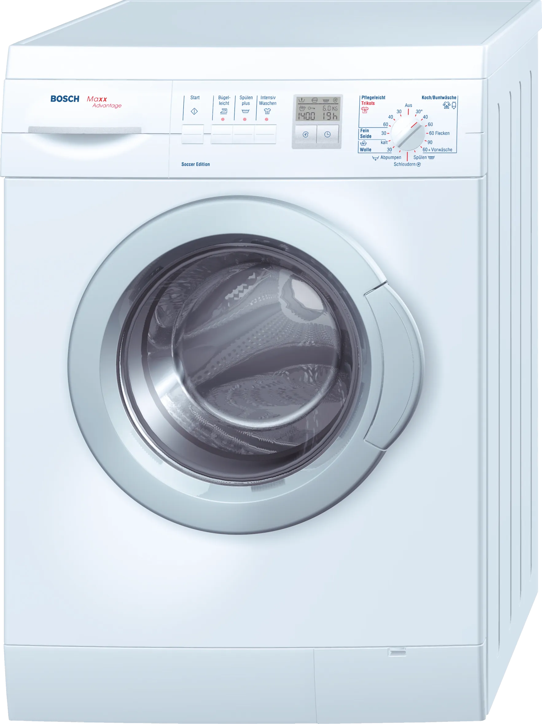  washing machine, frontloader fullsize 6 kg 1400 rpm, White