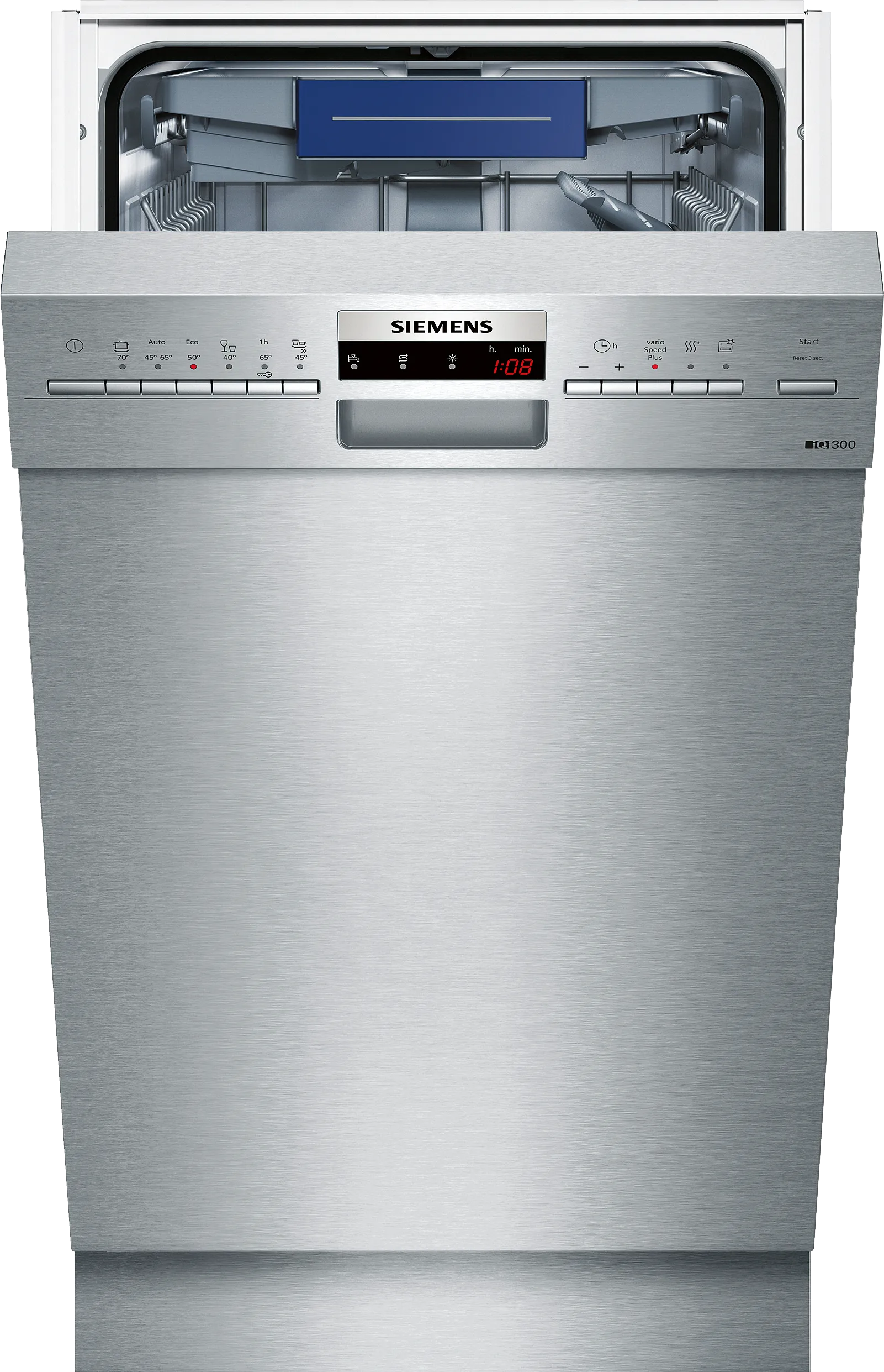 iQ300 built-under dishwasher 45 cm Brushed steel