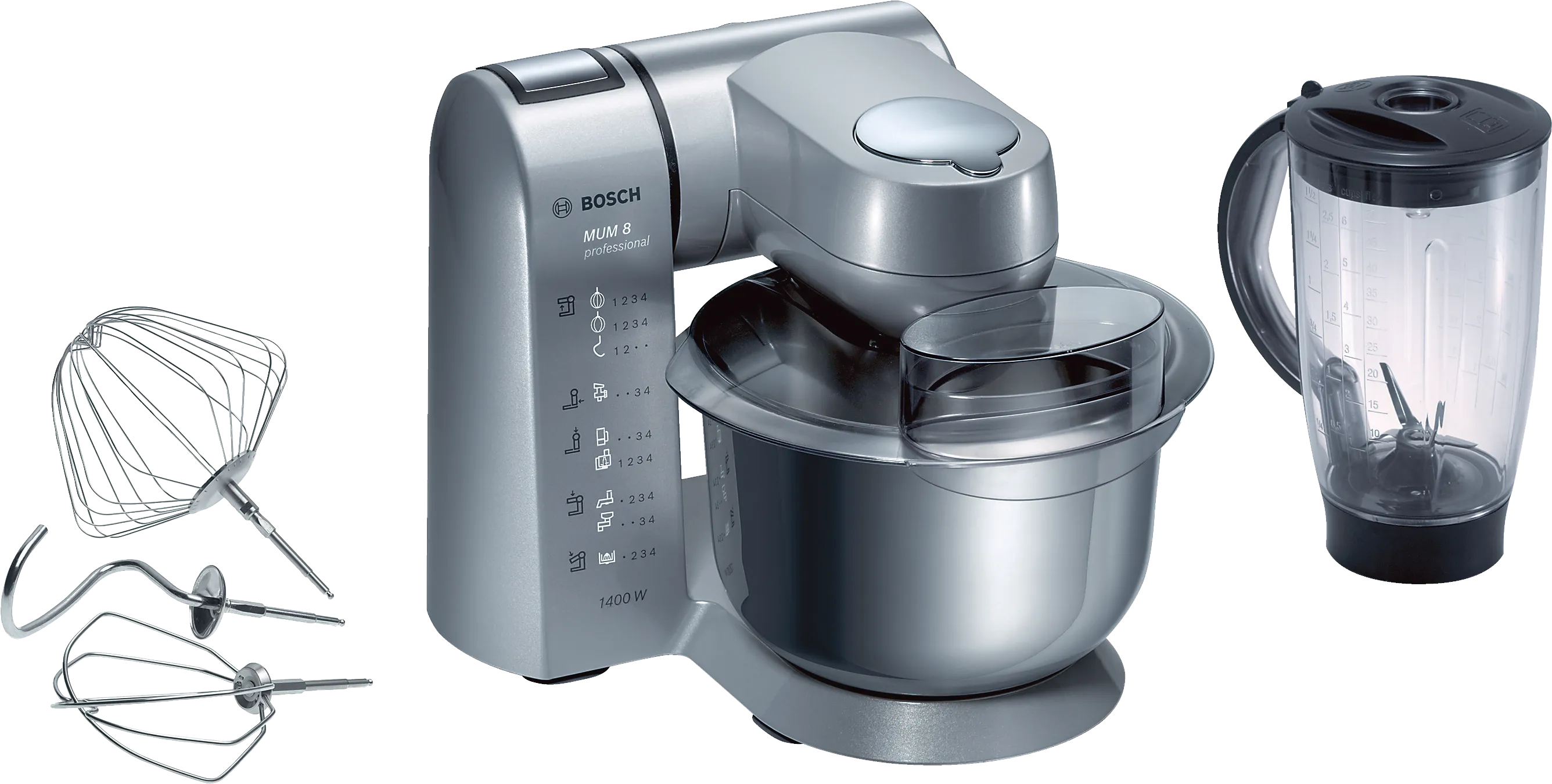  Kitchen machine Aludruckgussgehäuse 1400 W Silver