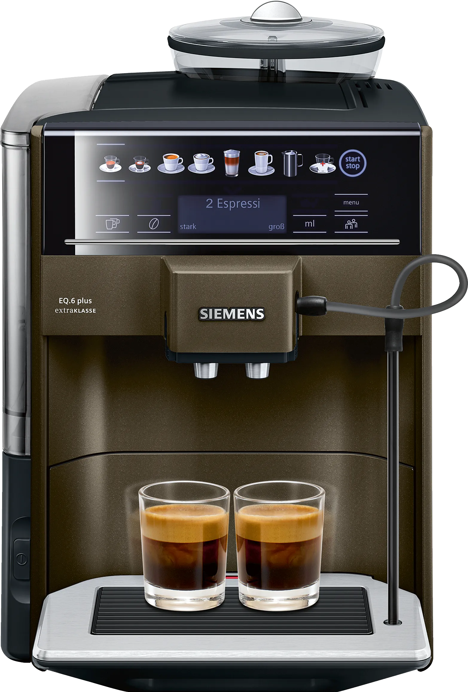 Fully automatic coffee machine EQ6 plus extraKlasse Ristretto metallic