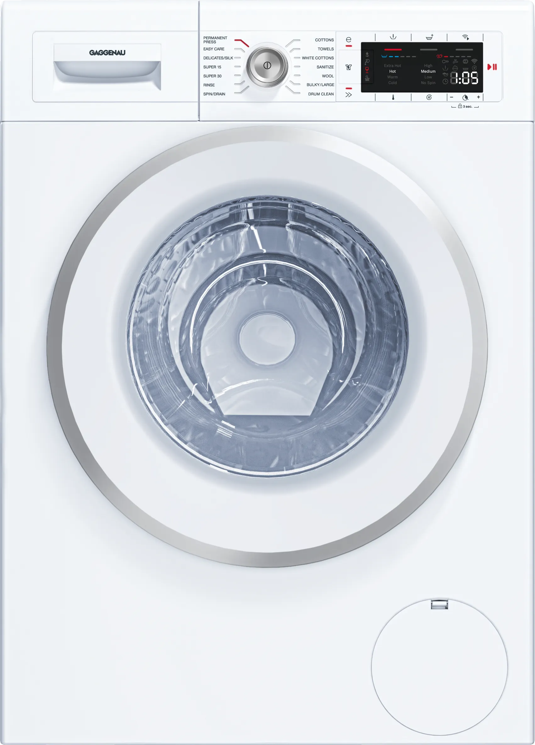 200 series washing machine, frontloader fullsize 1400 rpm, White