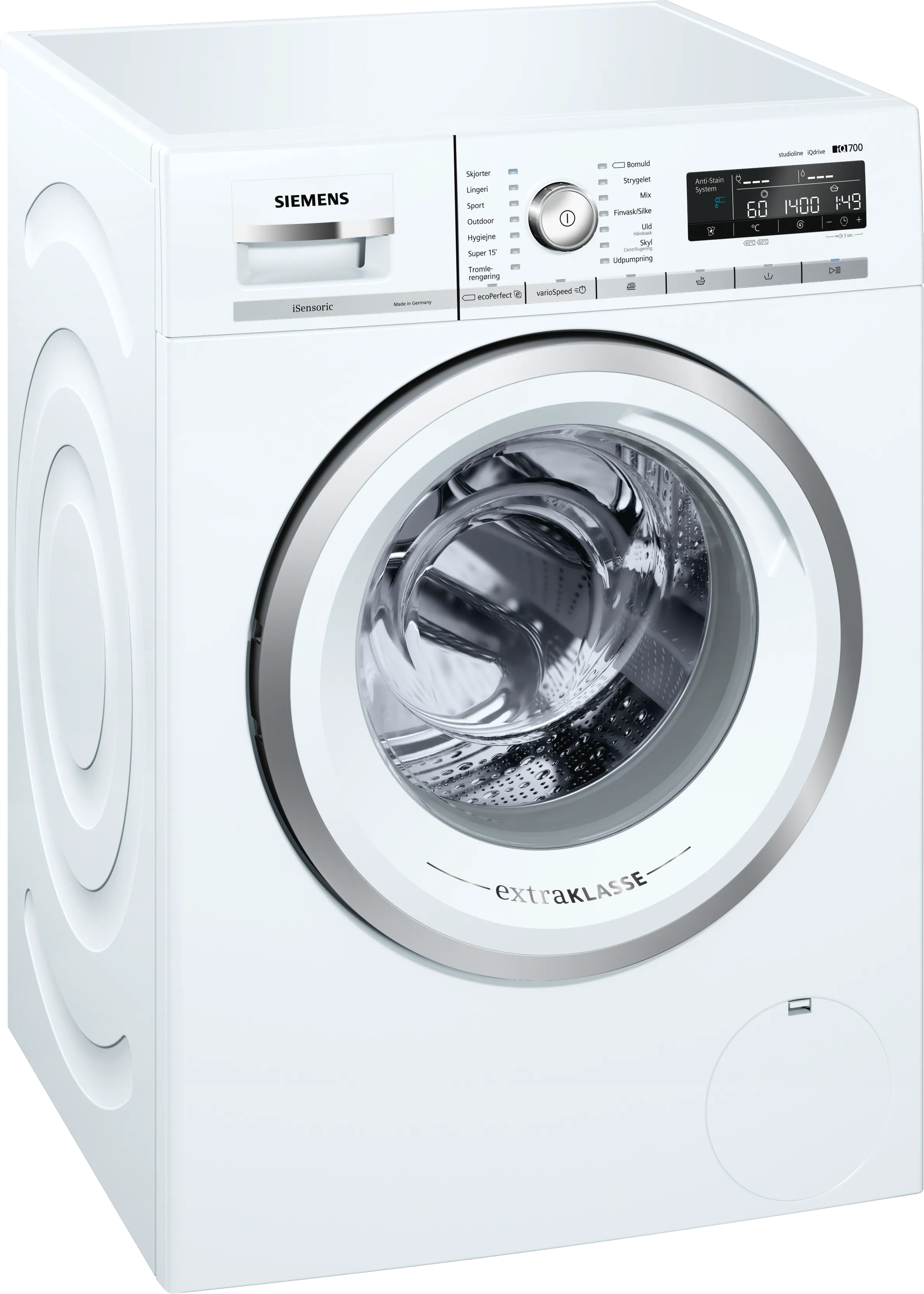 iQ700 washing machine, frontloader fullsize 9 kg 1400 rpm, White