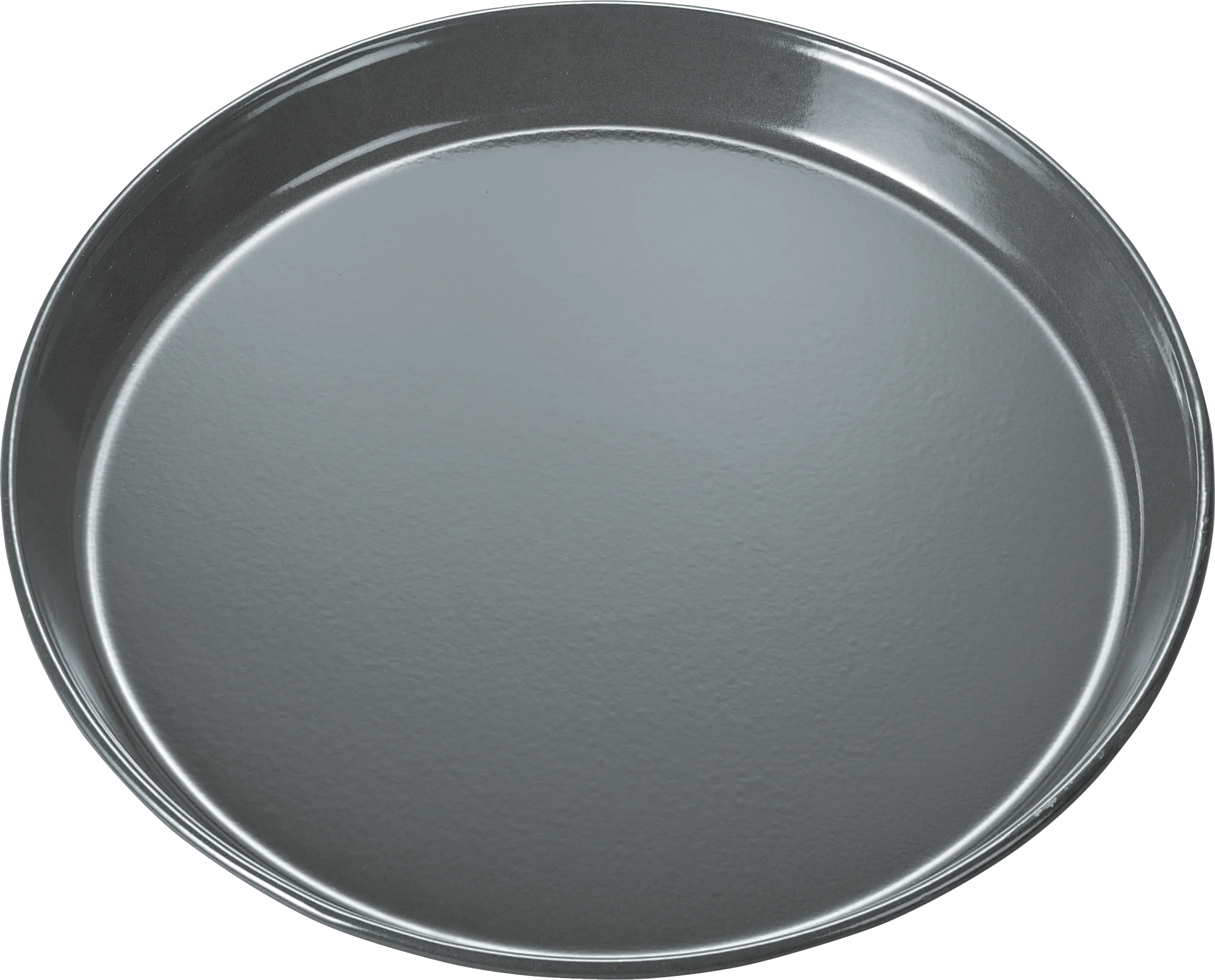Pizza tray anthracite enamelled 357 x 30mm 