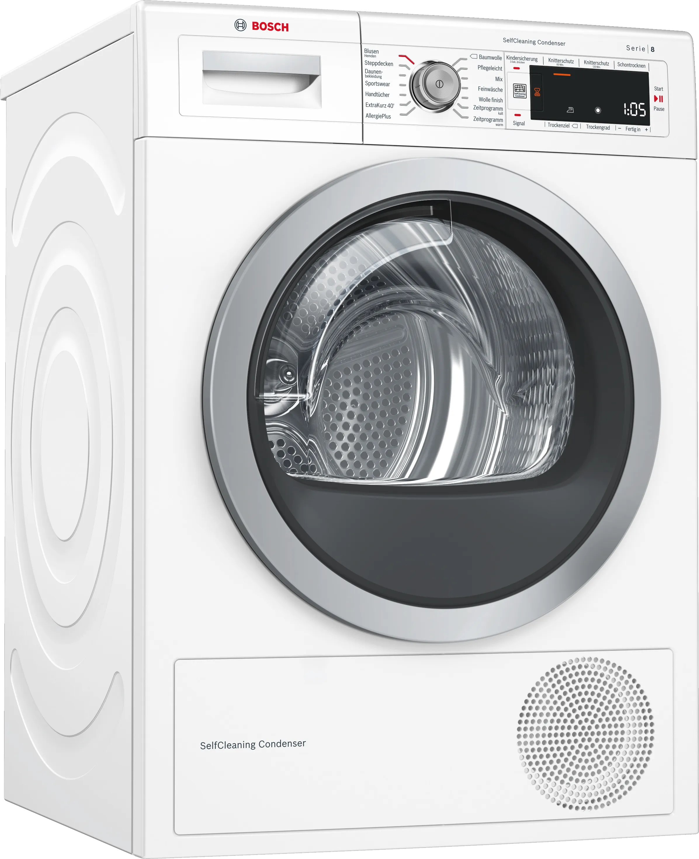 Series 8 heat pump dryer 8 kg White