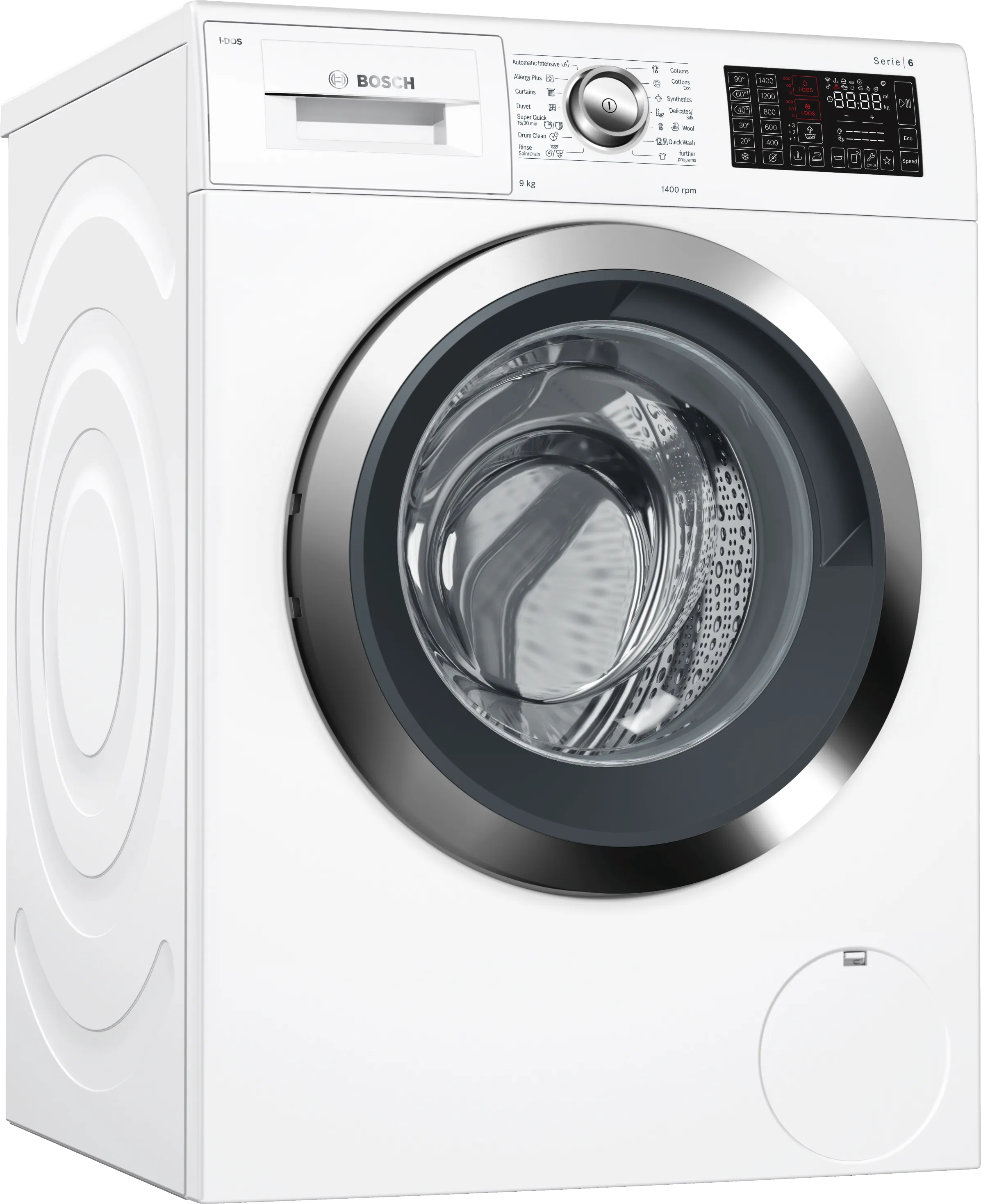 Series 6 Washing machine, front loader 9 kg 1400 rpm 