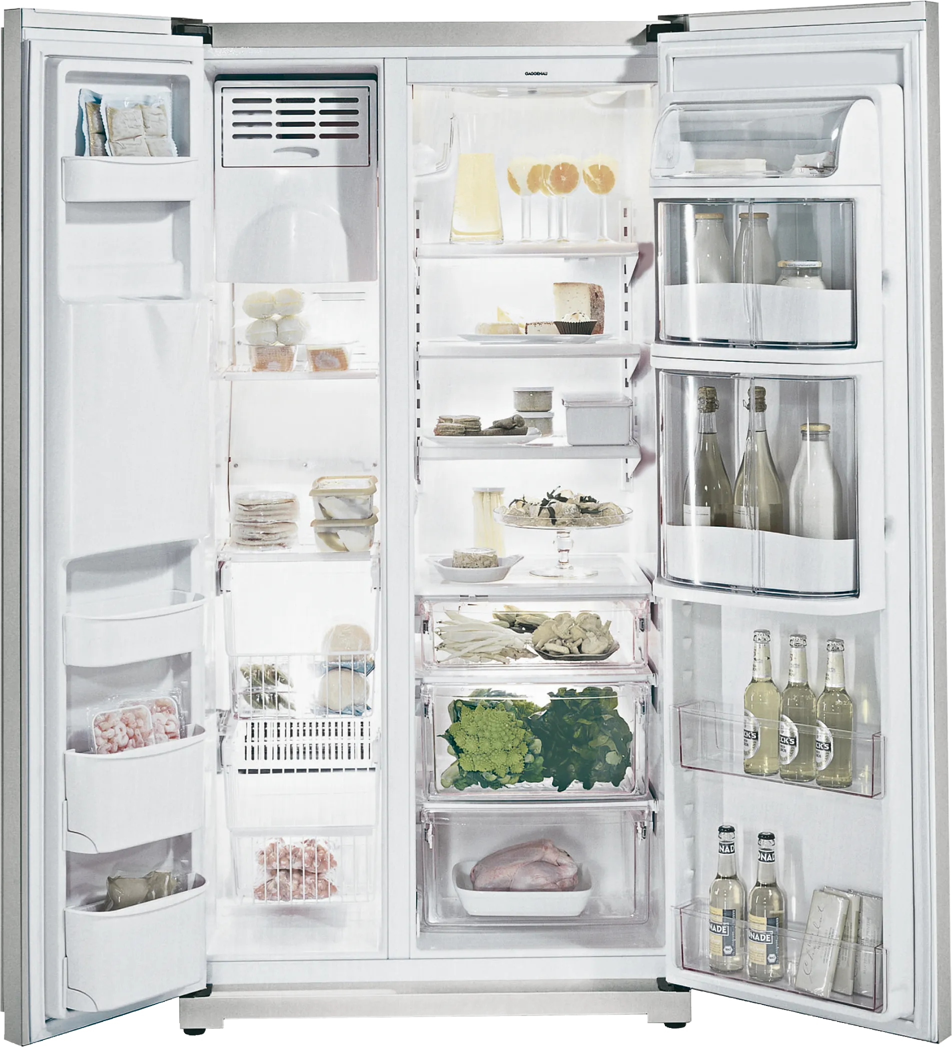  American side by side 178 x 91.4 cm Gaggenau Metallic