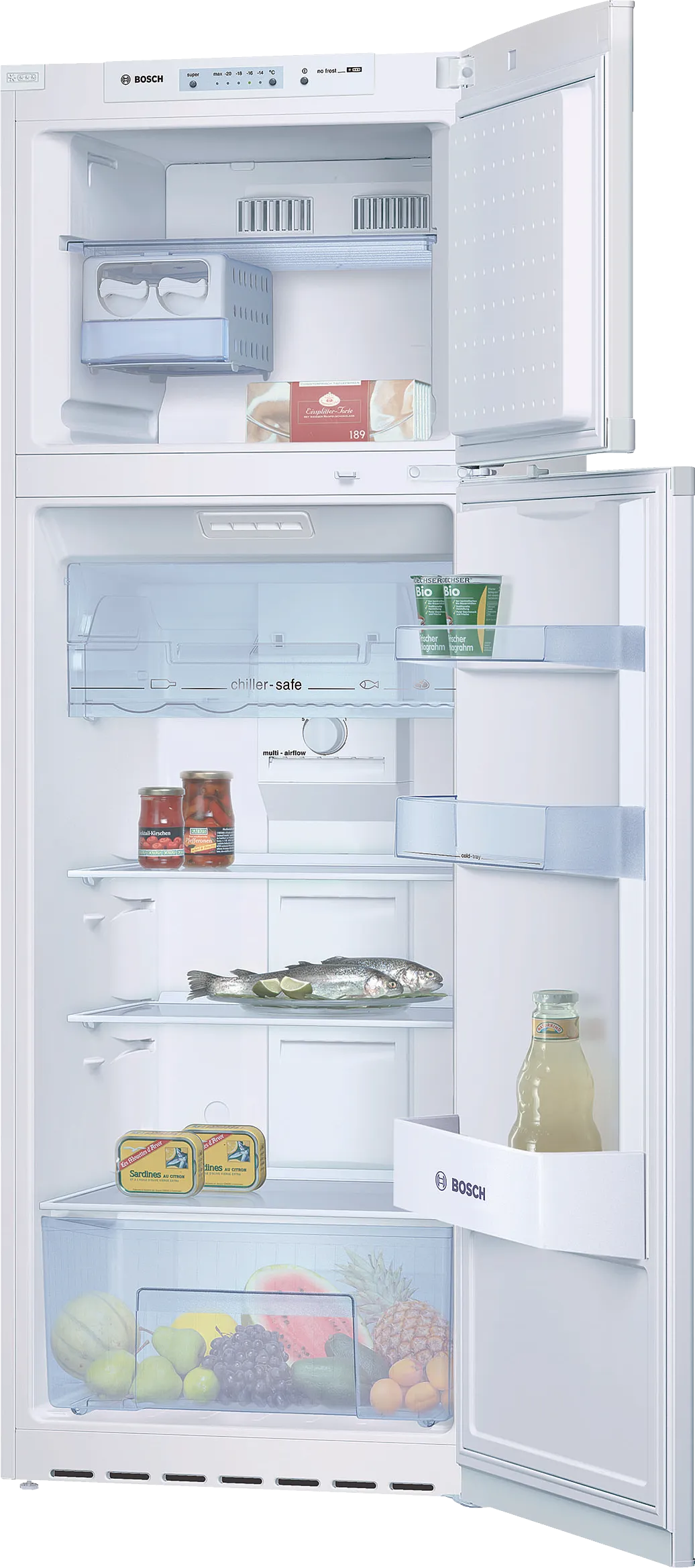 KDN30V00 free-standing fridge-freezer with freezer at top | BOSCH CZ