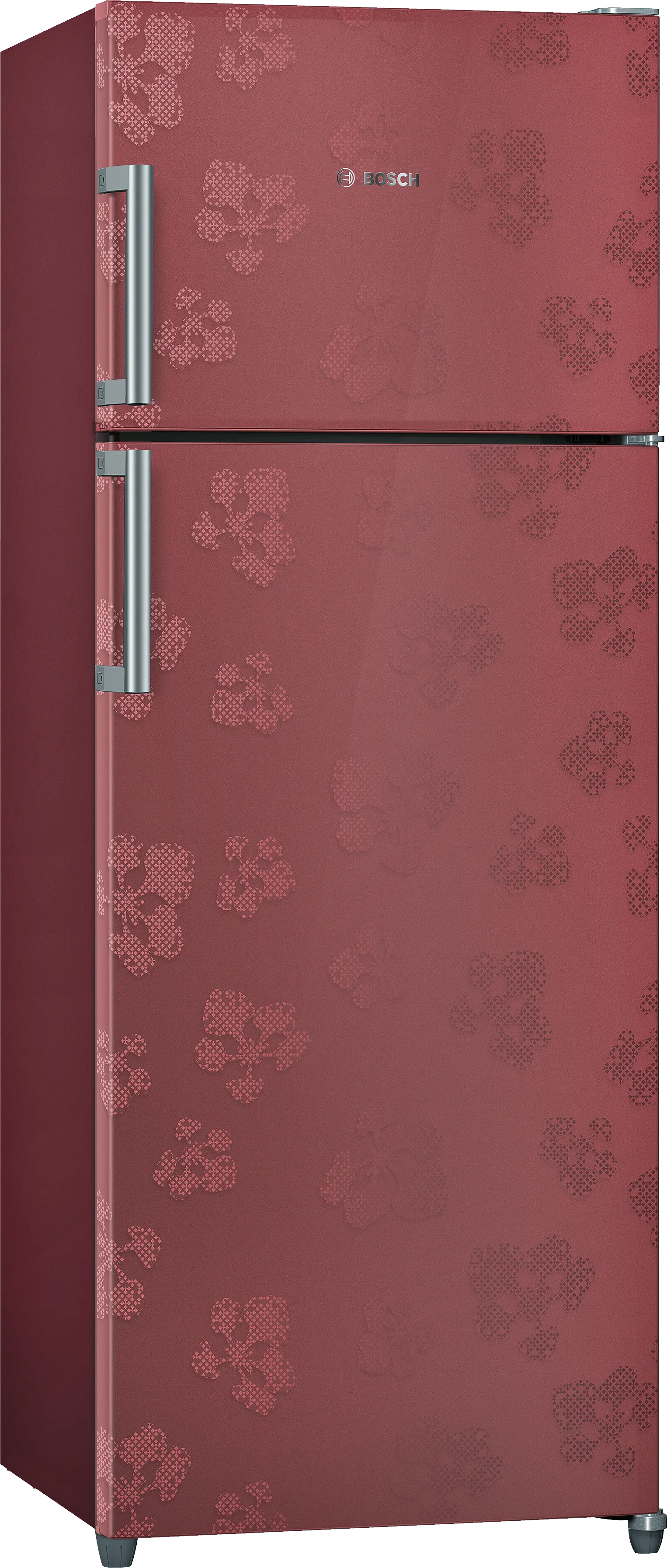 Series 4 free-standing fridge-freezer with freezer at top 175.4 x 65.2 cm Red, Total No Frost