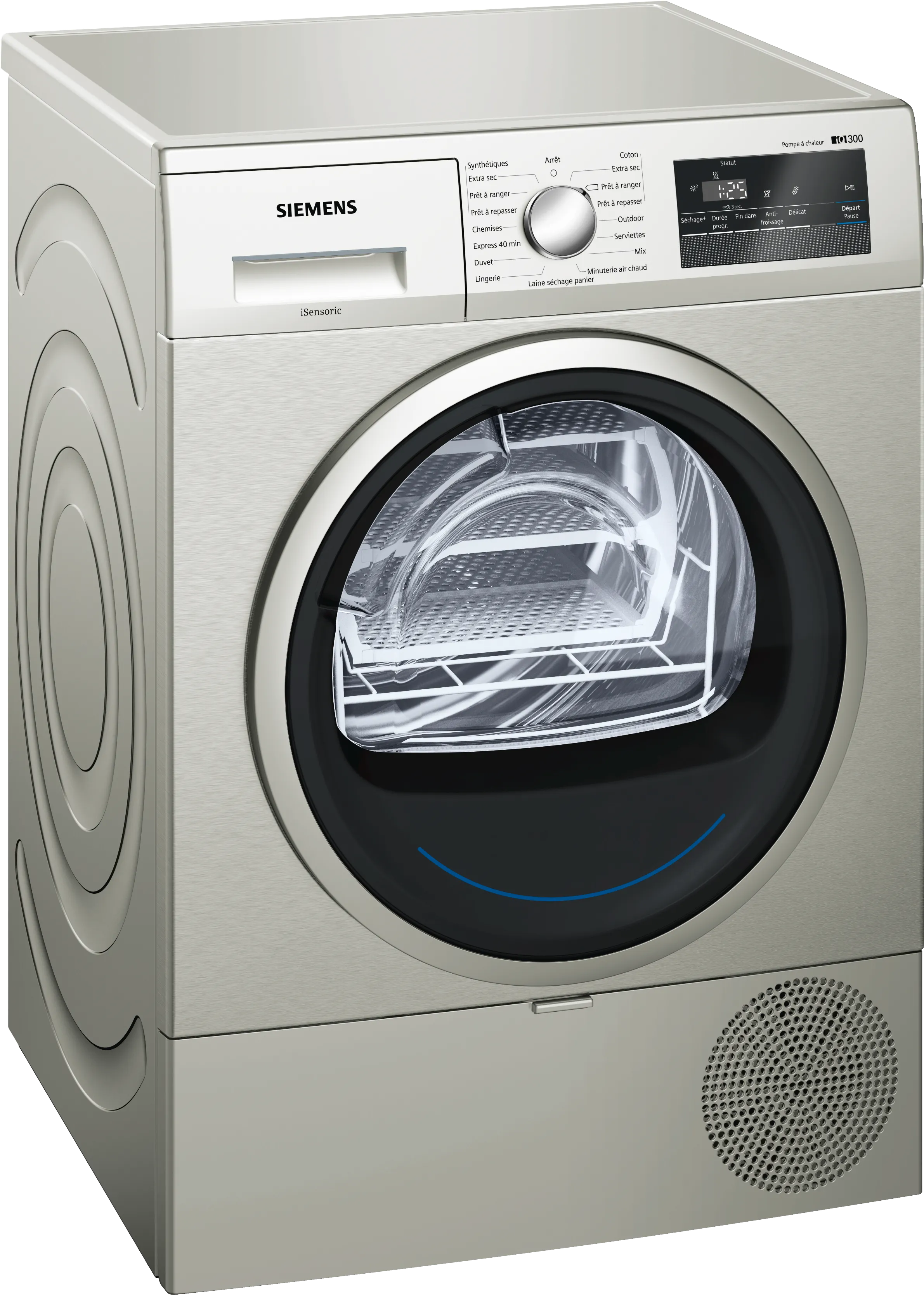 iQ300 Sèche-linge pompe à chaleur 8 kg Silver inox