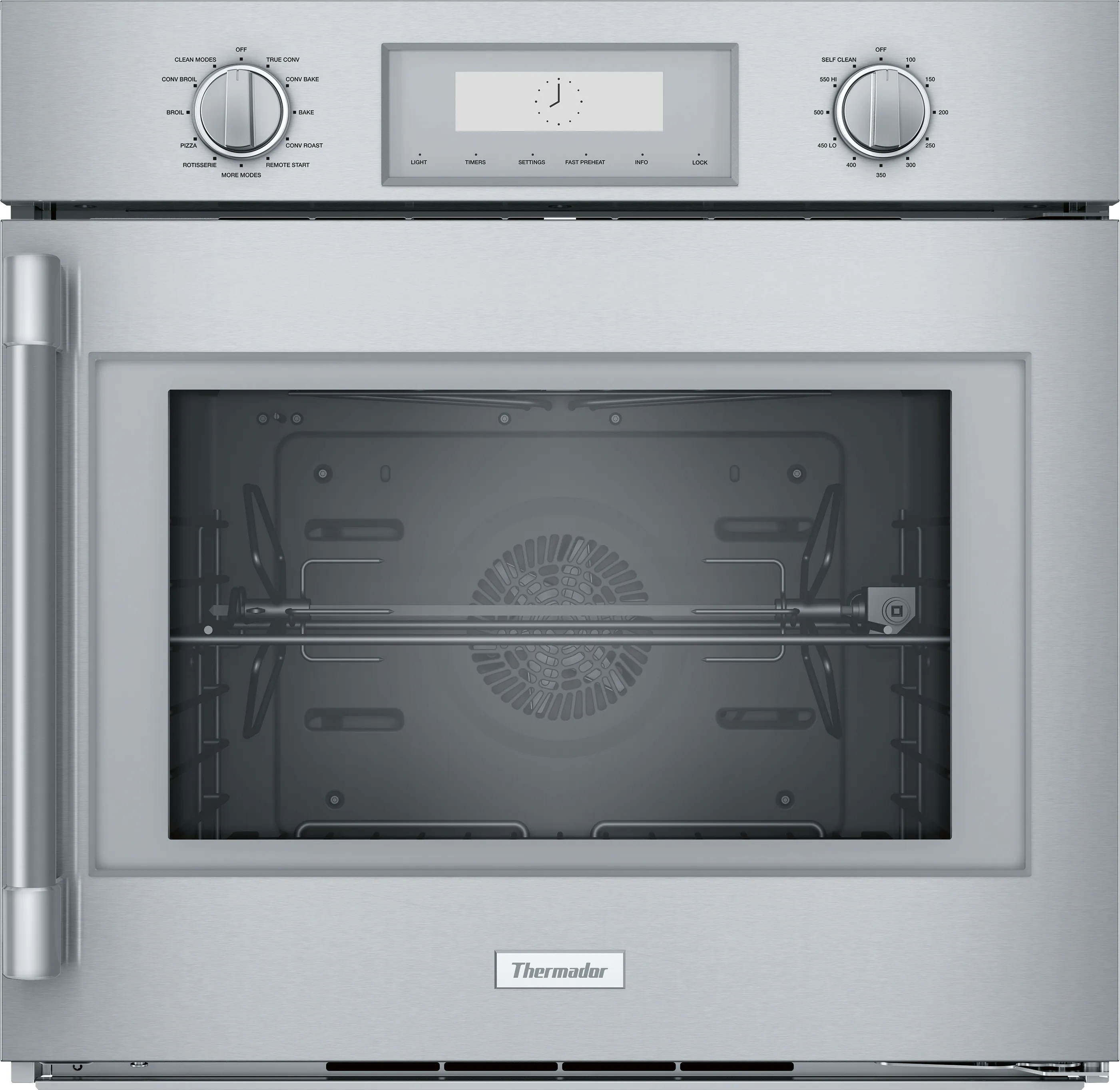 Professional Single Wall Oven 30'' Right Side Opening Door, Stainless Steel 