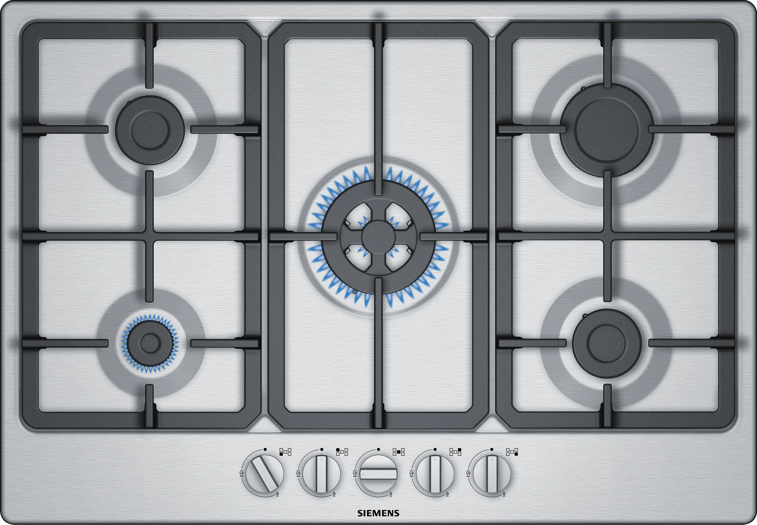 iQ300 Gas hob 75 cm Stainless steel 
