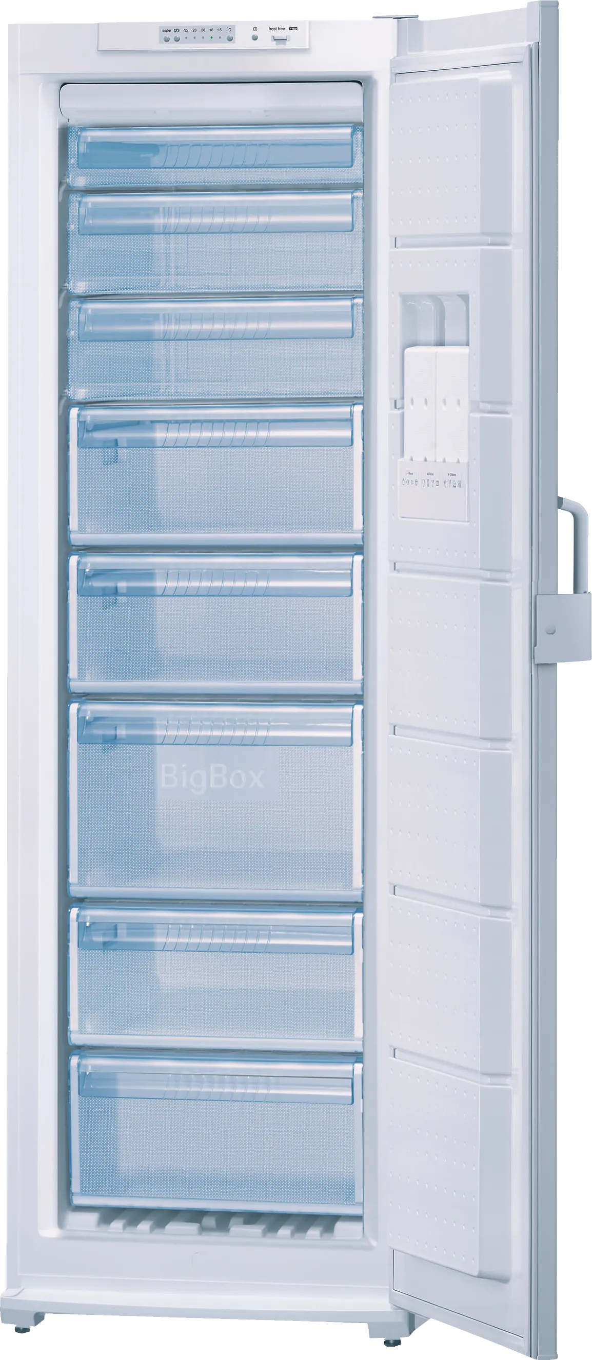 free-standing freezer 185 x 60 cm White