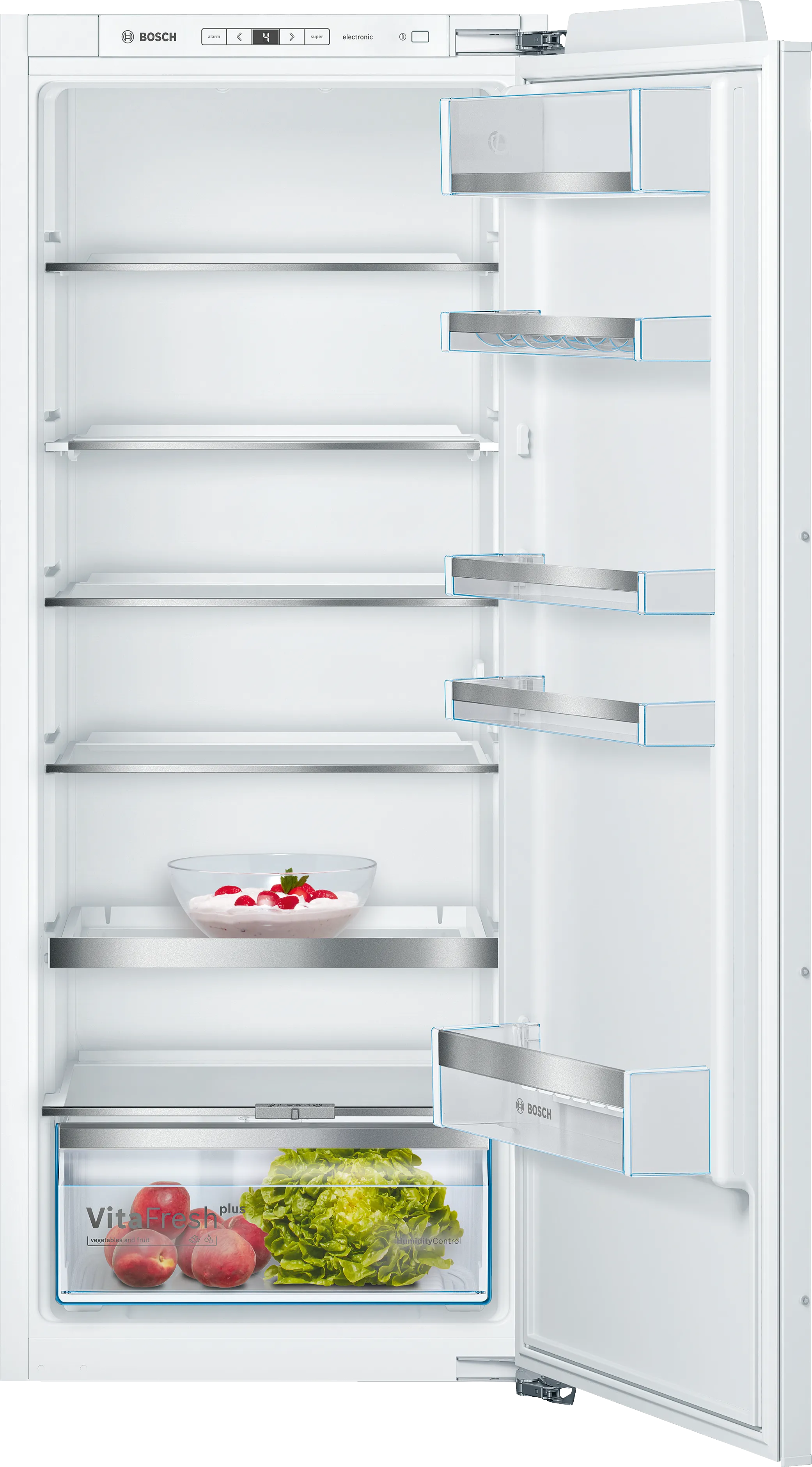 Serie 6 Einbau-Kühlschrank 140 x 56 cm Flachscharnier mit Softeinzug 