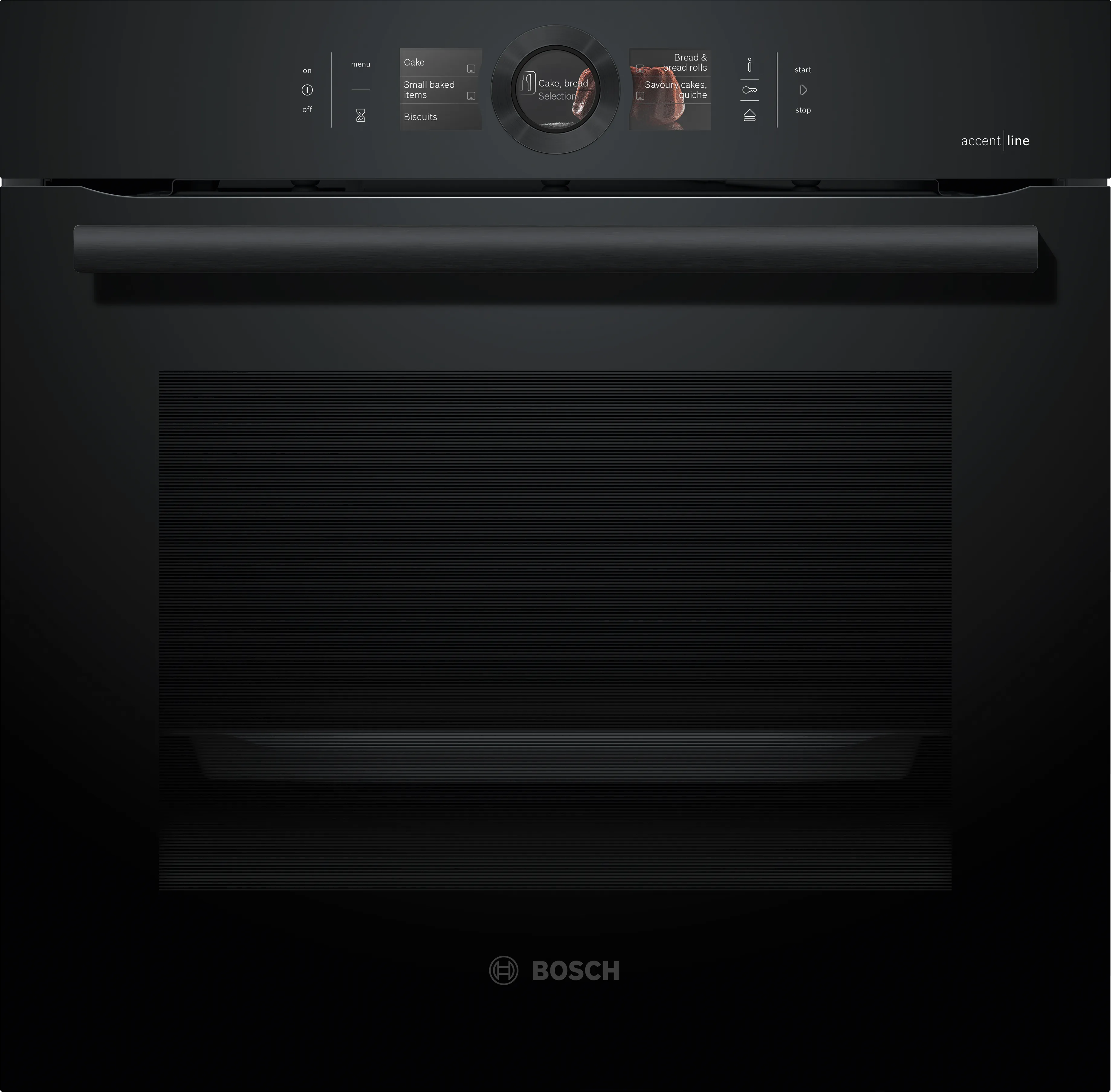 Seriya | 8 Built-in oven with steam function 60 x 60 cm Carbon black 