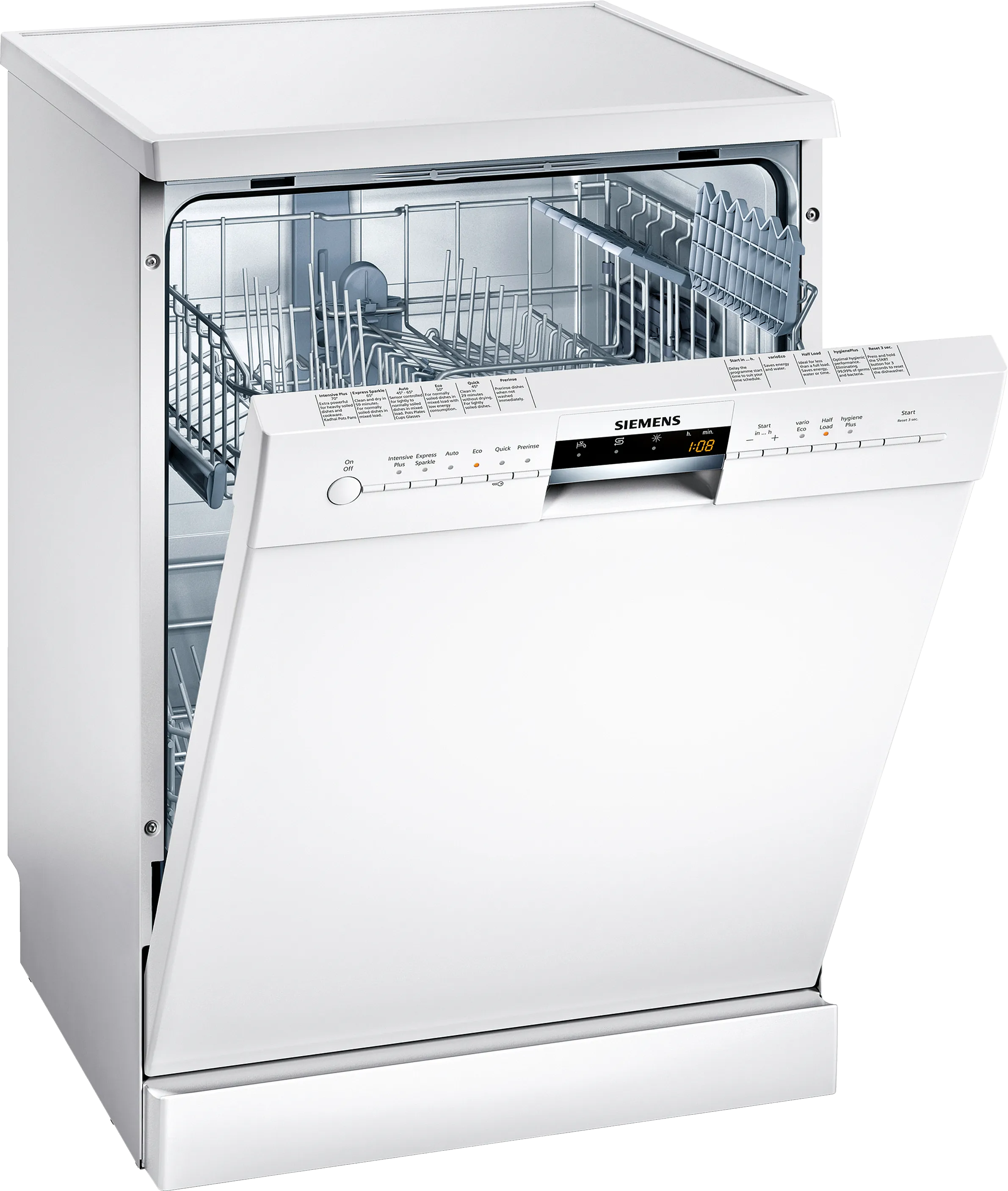 iQ500 free-standing dishwasher 60 cm White 
