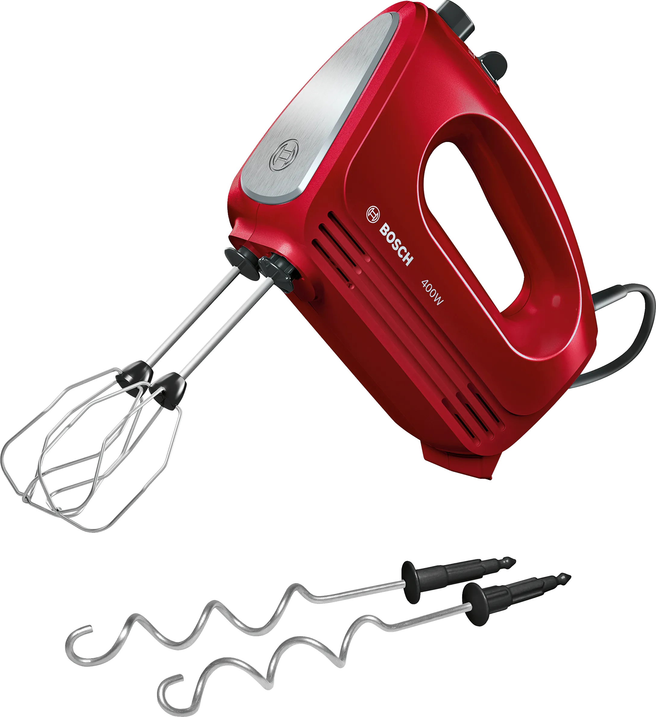 Ruční šlehač CleverMixx 400 W Červená, Brushed stainless steel 