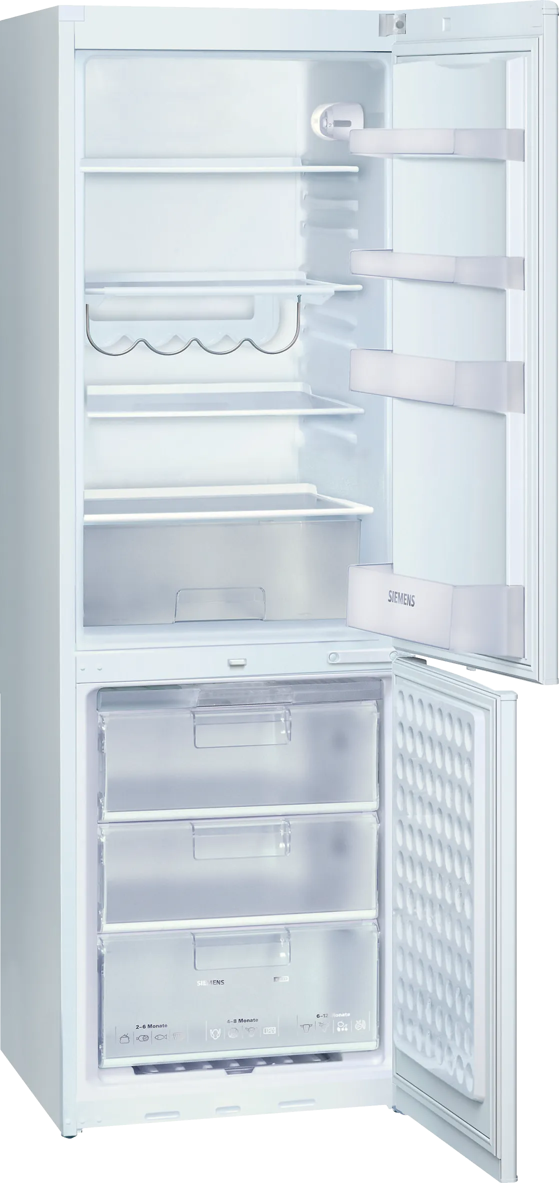  free-standing fridge-freezer with freezer at bottom 185 x 60 cm White
