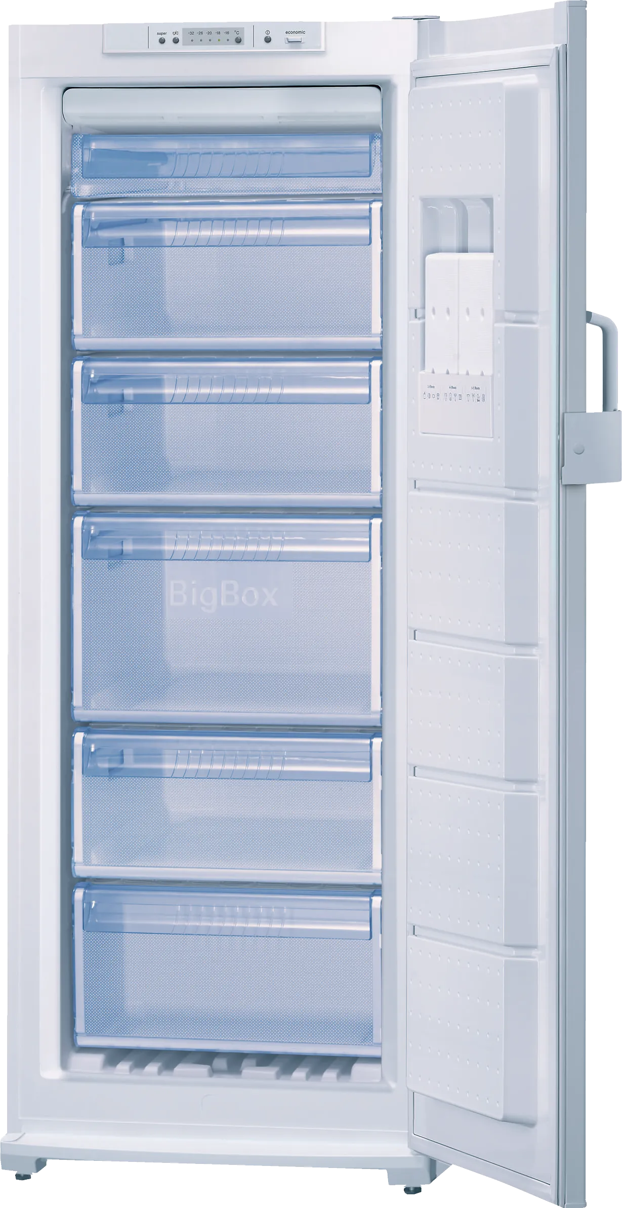  free-standing freezer 155 x 60 cm White