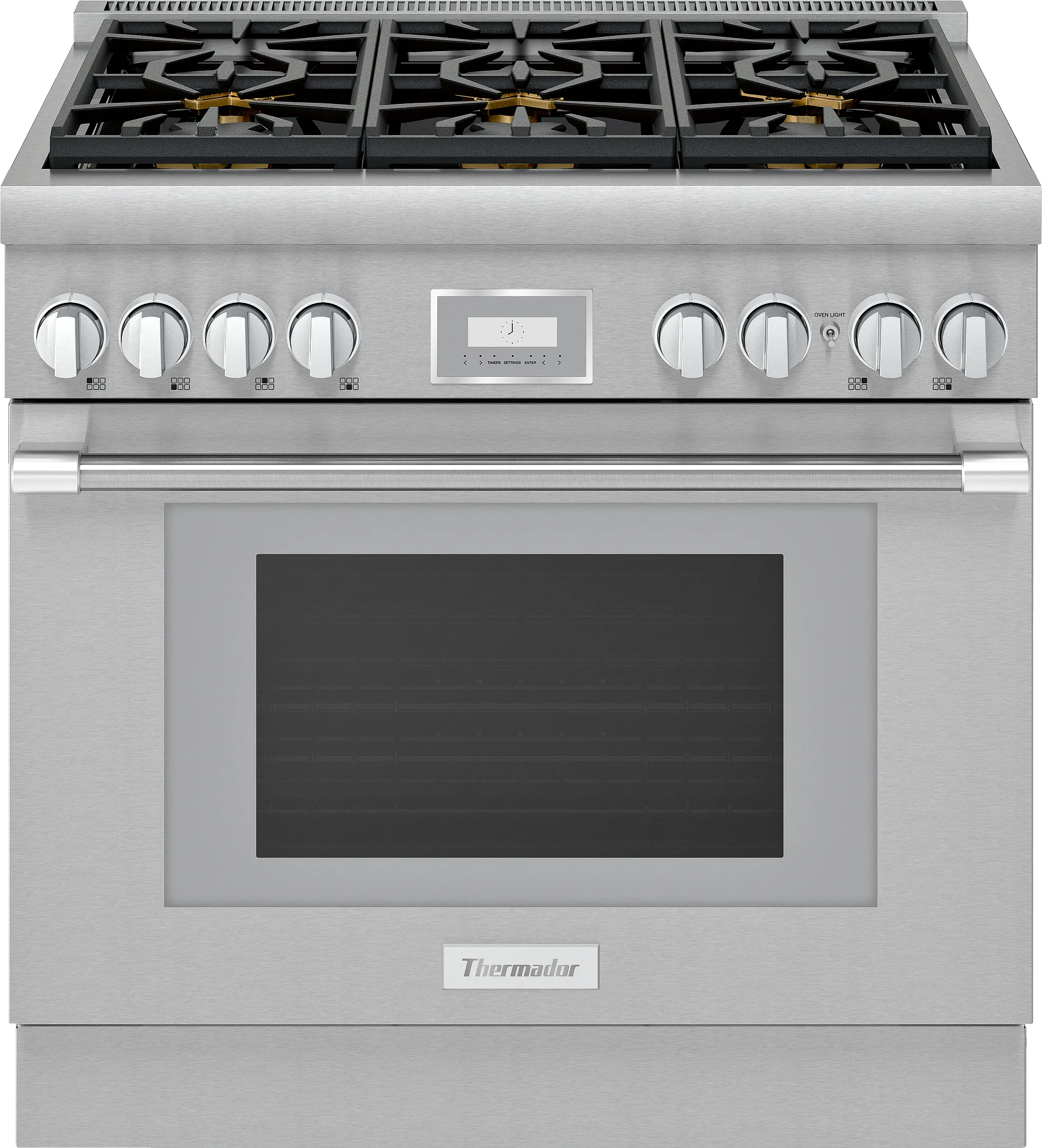 Dual Fuel Professional Range 36'' Pro Harmony® Standard Depth Stainless Steel 