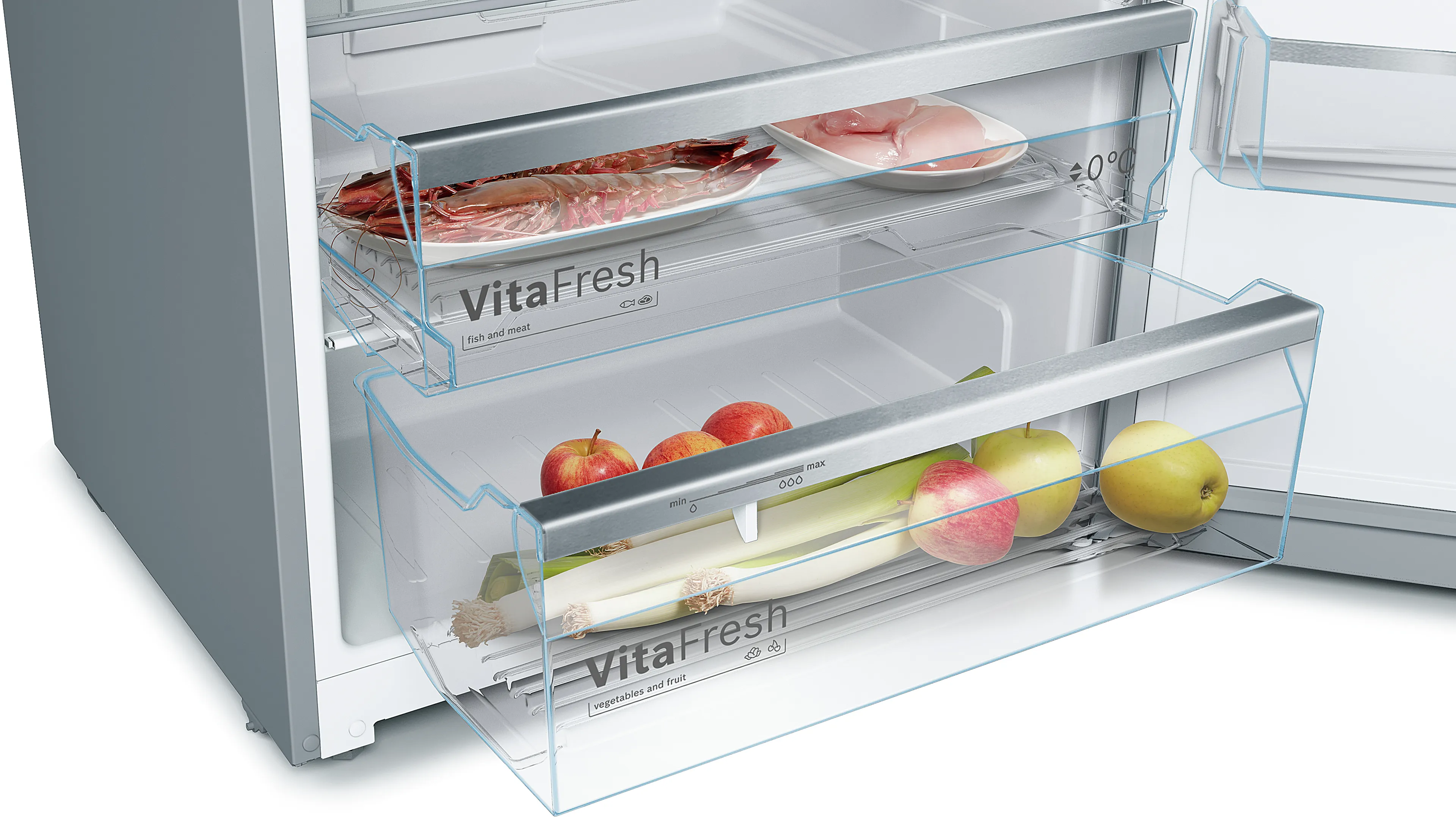 KDD46XI30I free-standing fridge-freezer with freezer at top