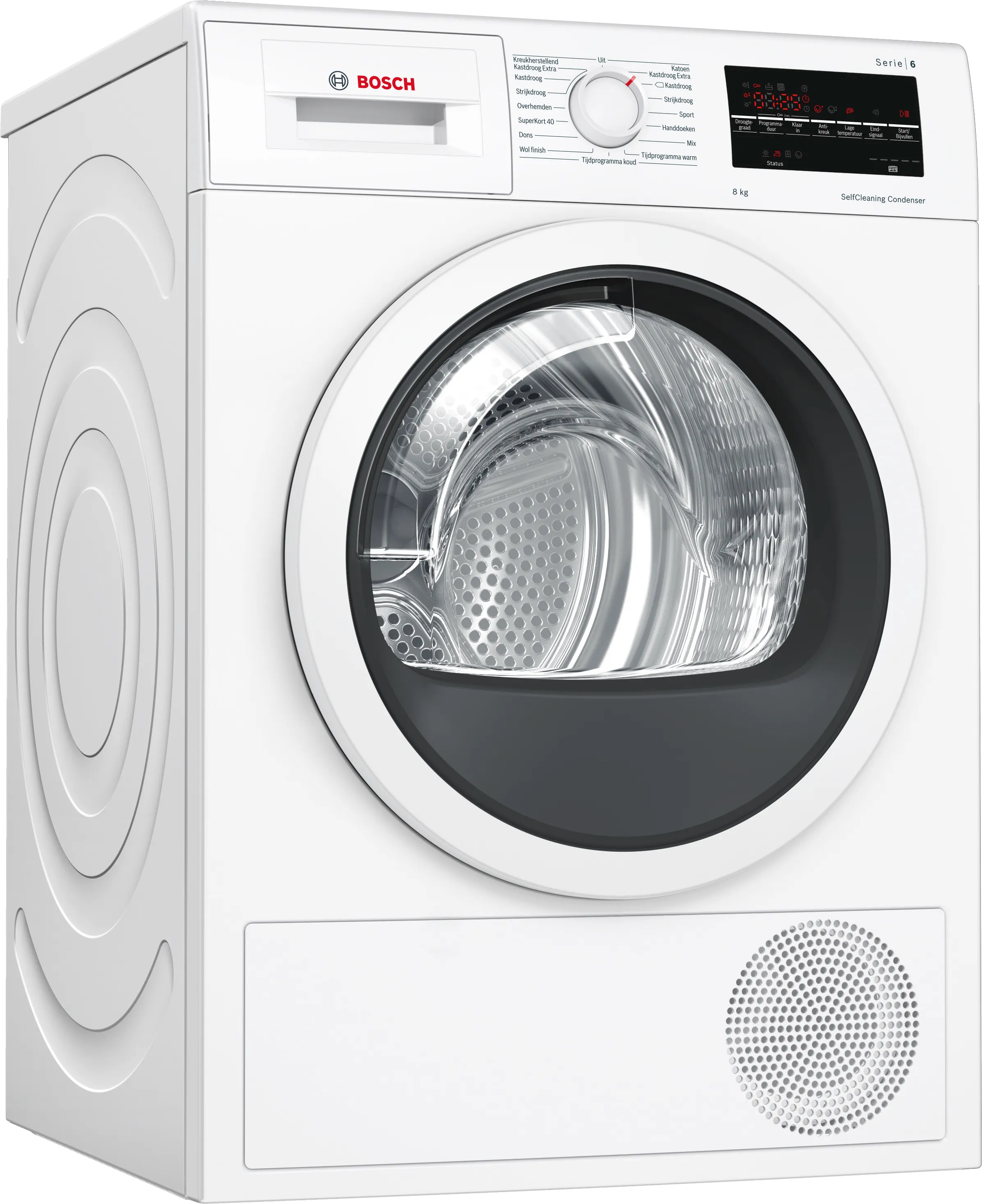 Series 6 heat pump dryer 8 kg White