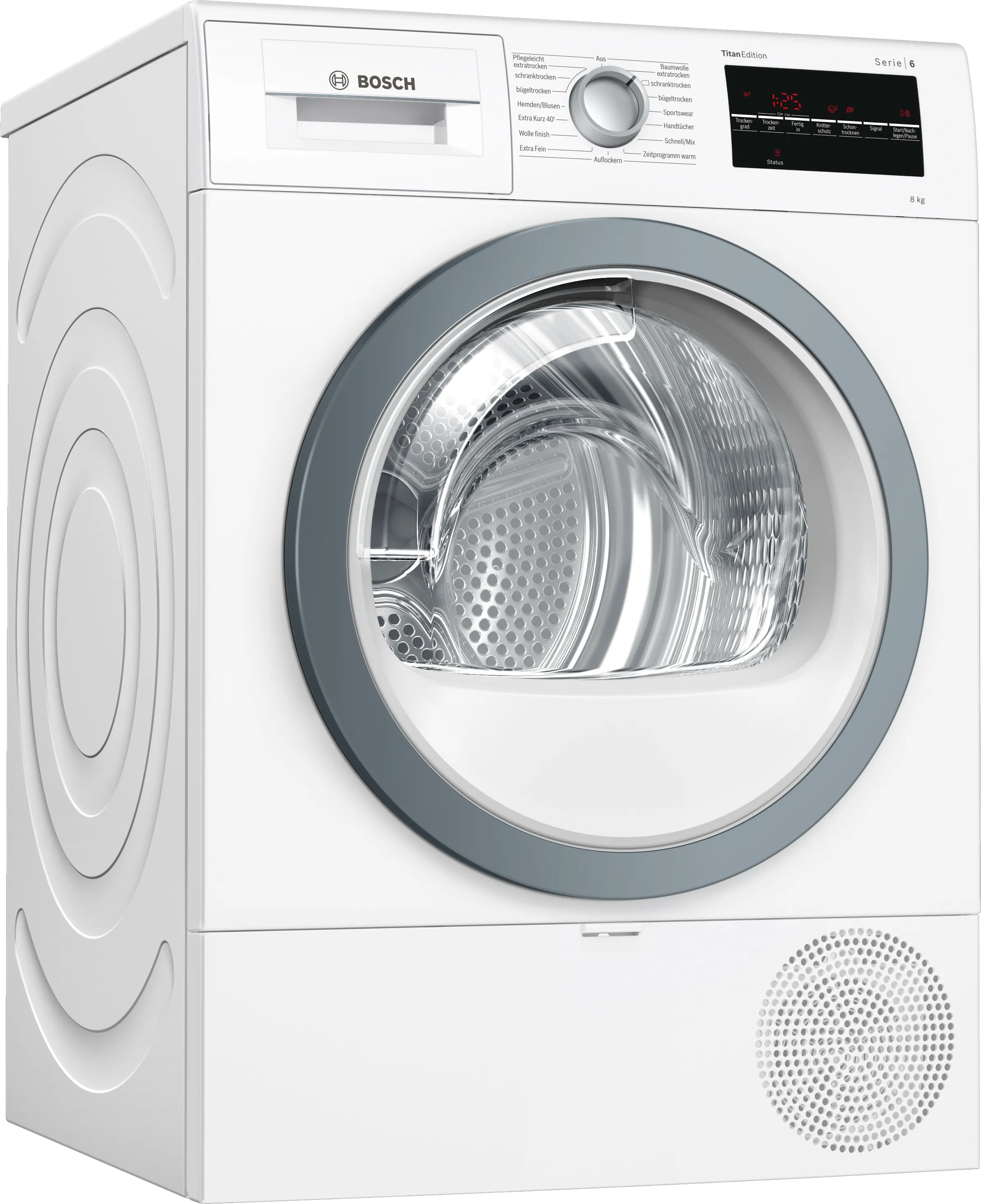 Series 6 heat pump dryer 8 kg White