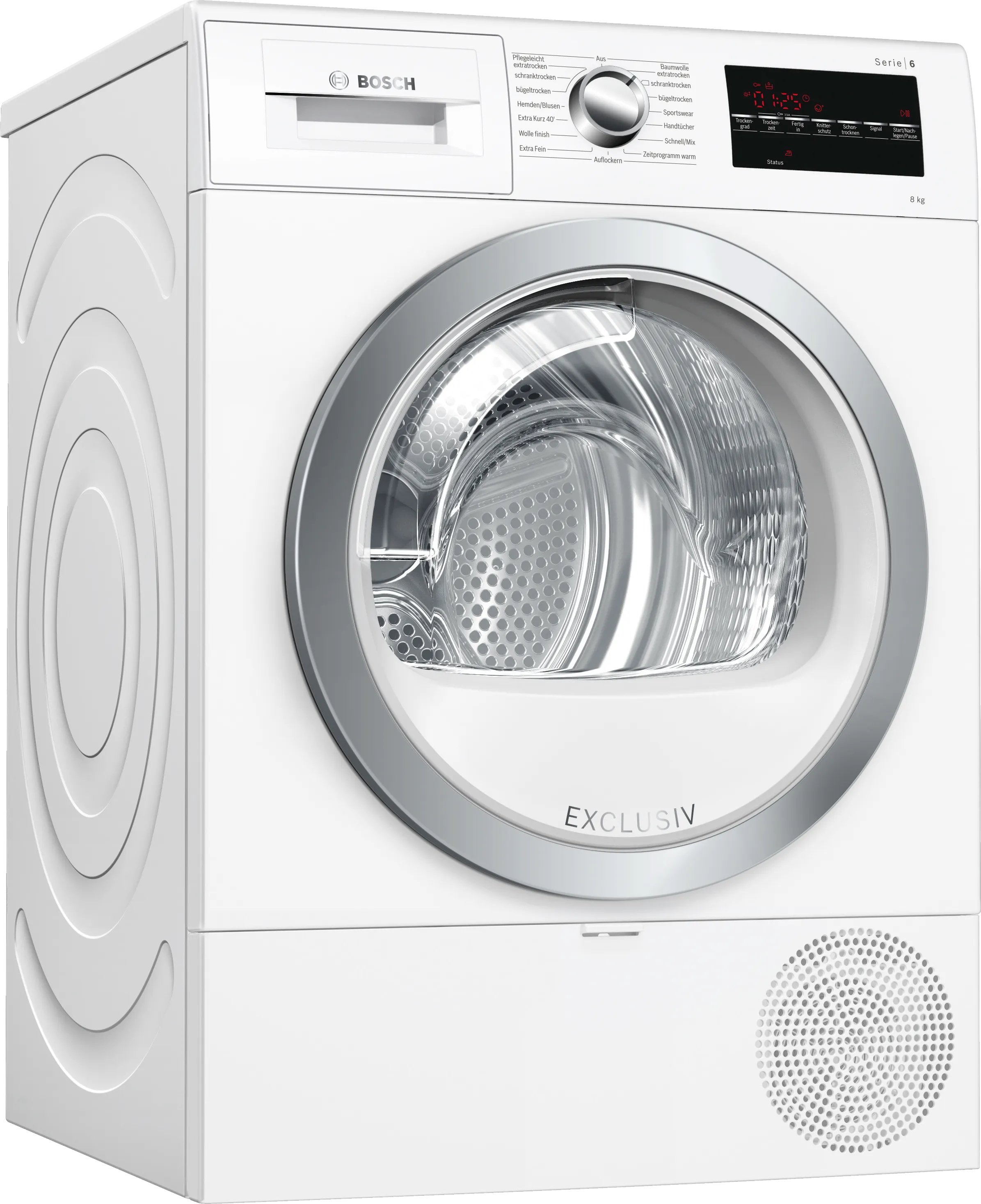 Series 6 heat pump dryer 8 kg White