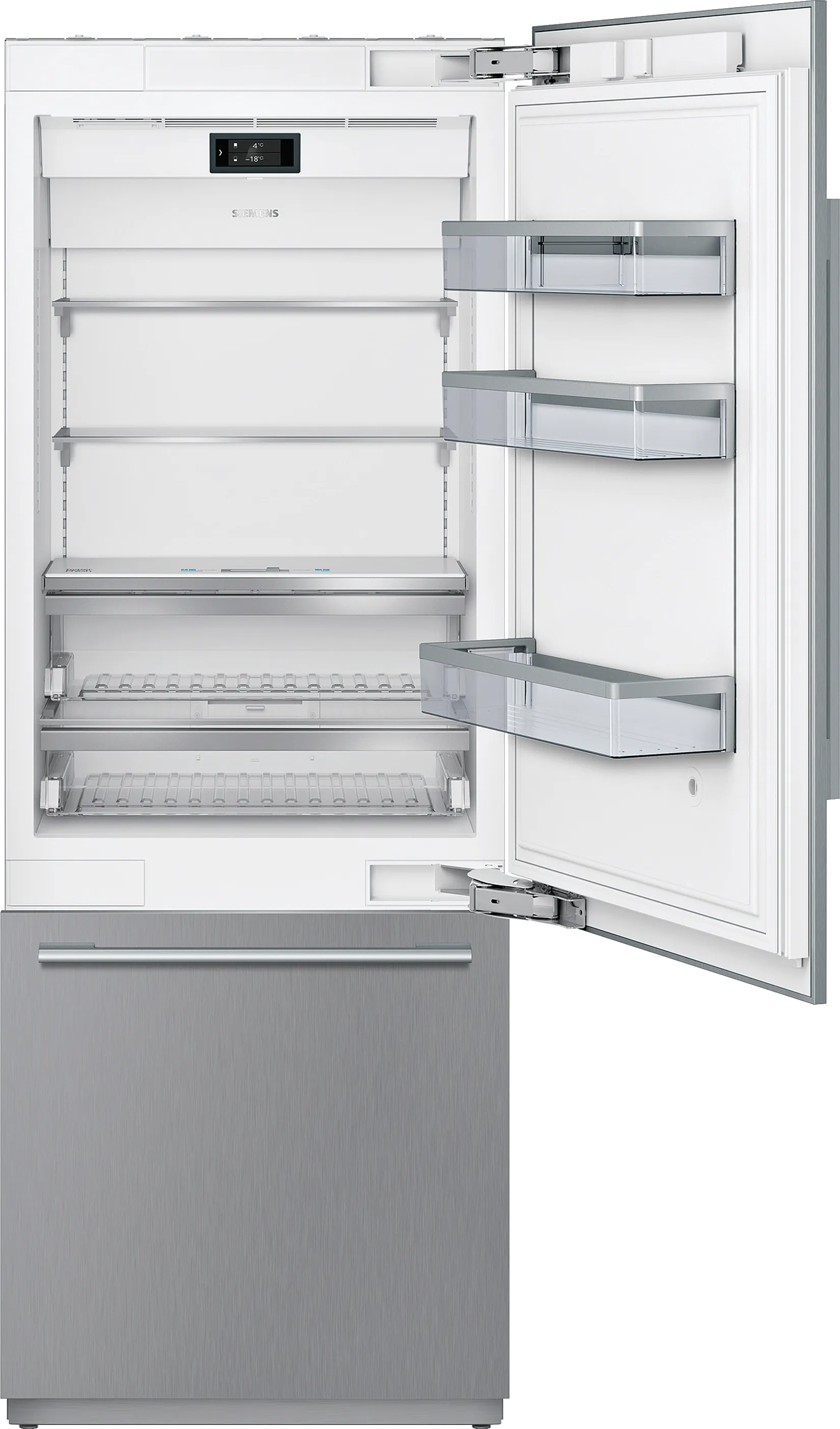iQ700 built-in fridge-freezer with freezer at bottom 212.5 x 75.6 cm flat hinge 
