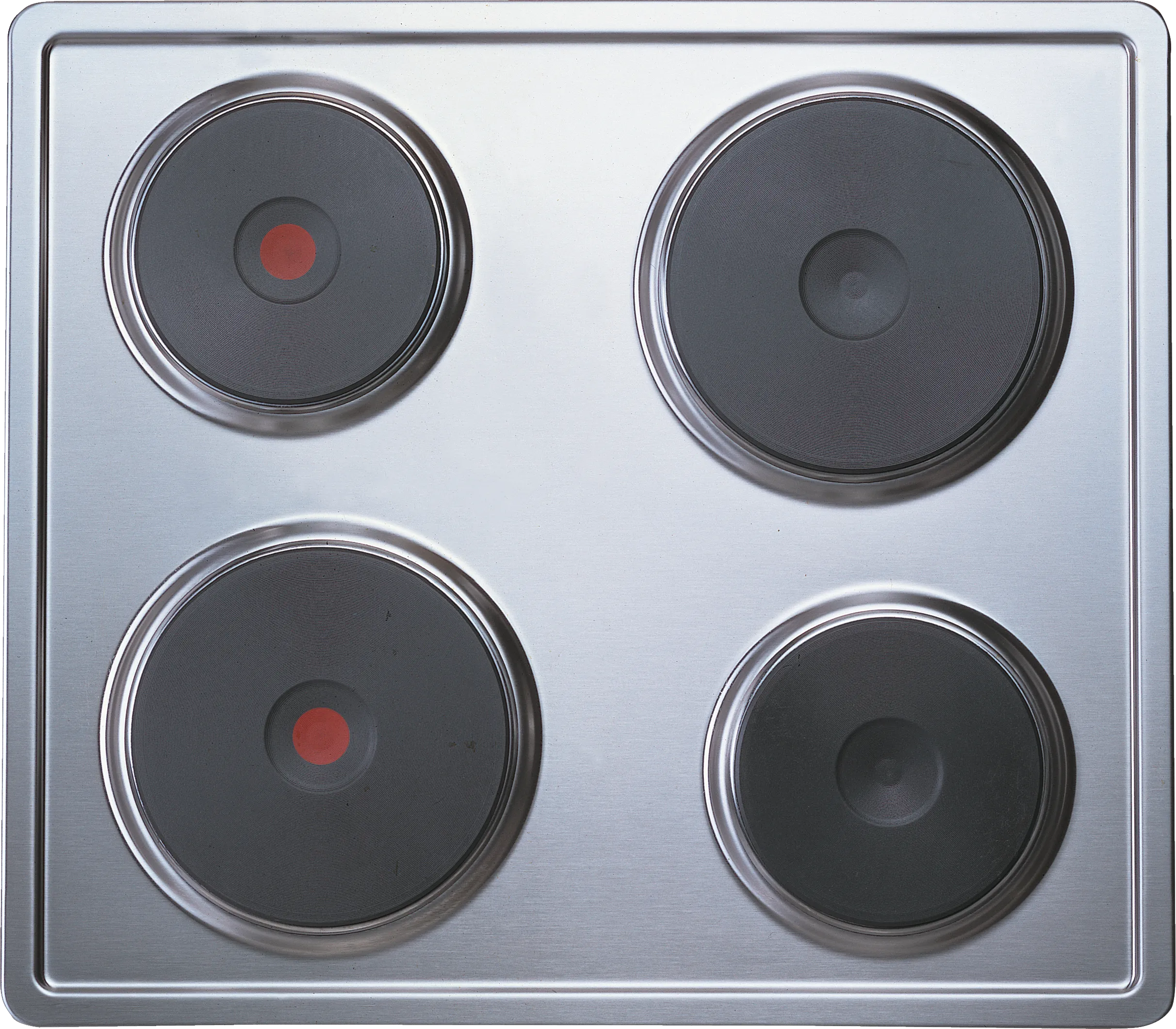  60 cm control panel on the cooker, Stainless steel, surface mount without frame