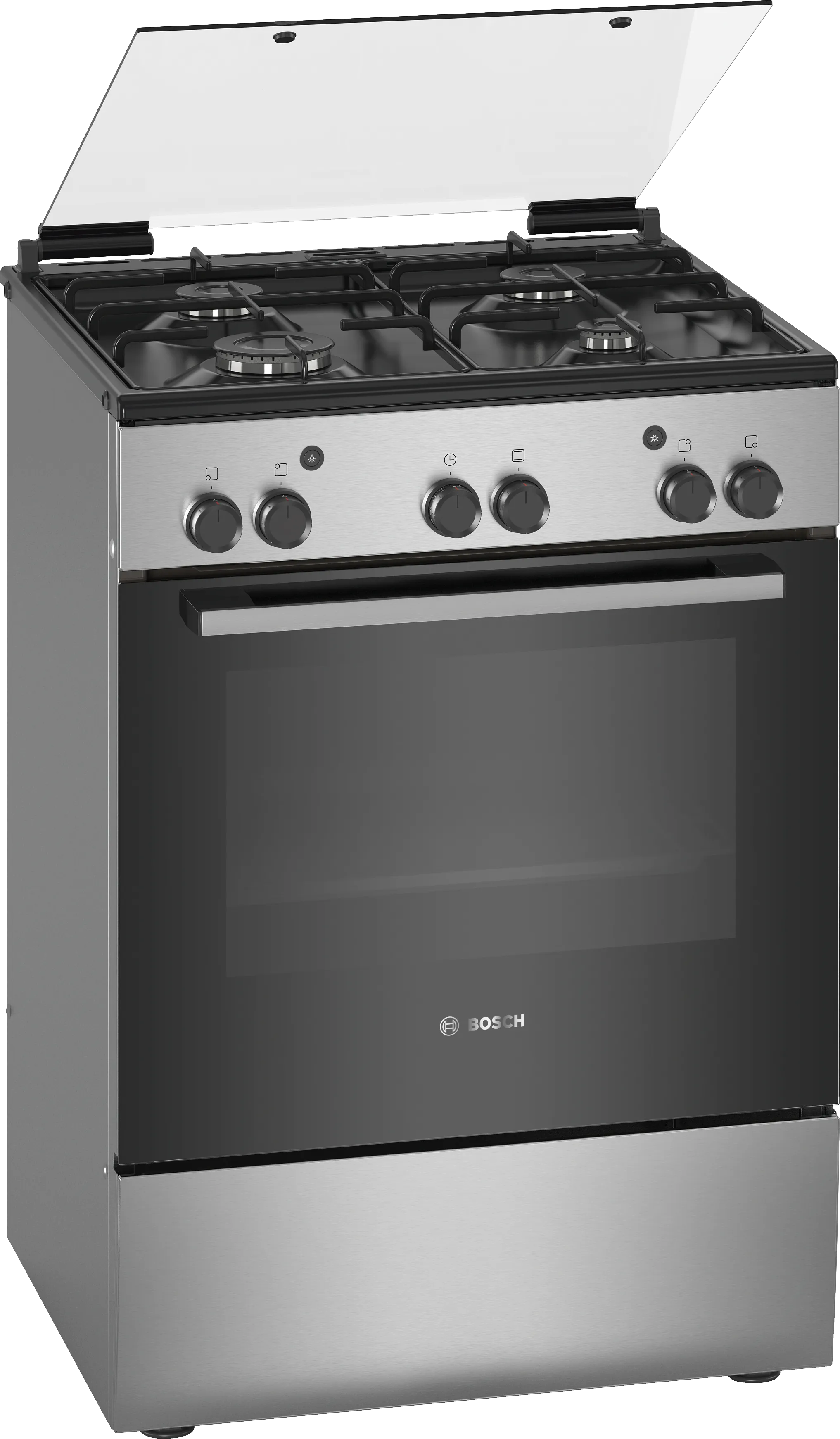 Series 2 free-standing gas cooker Stainless steel 