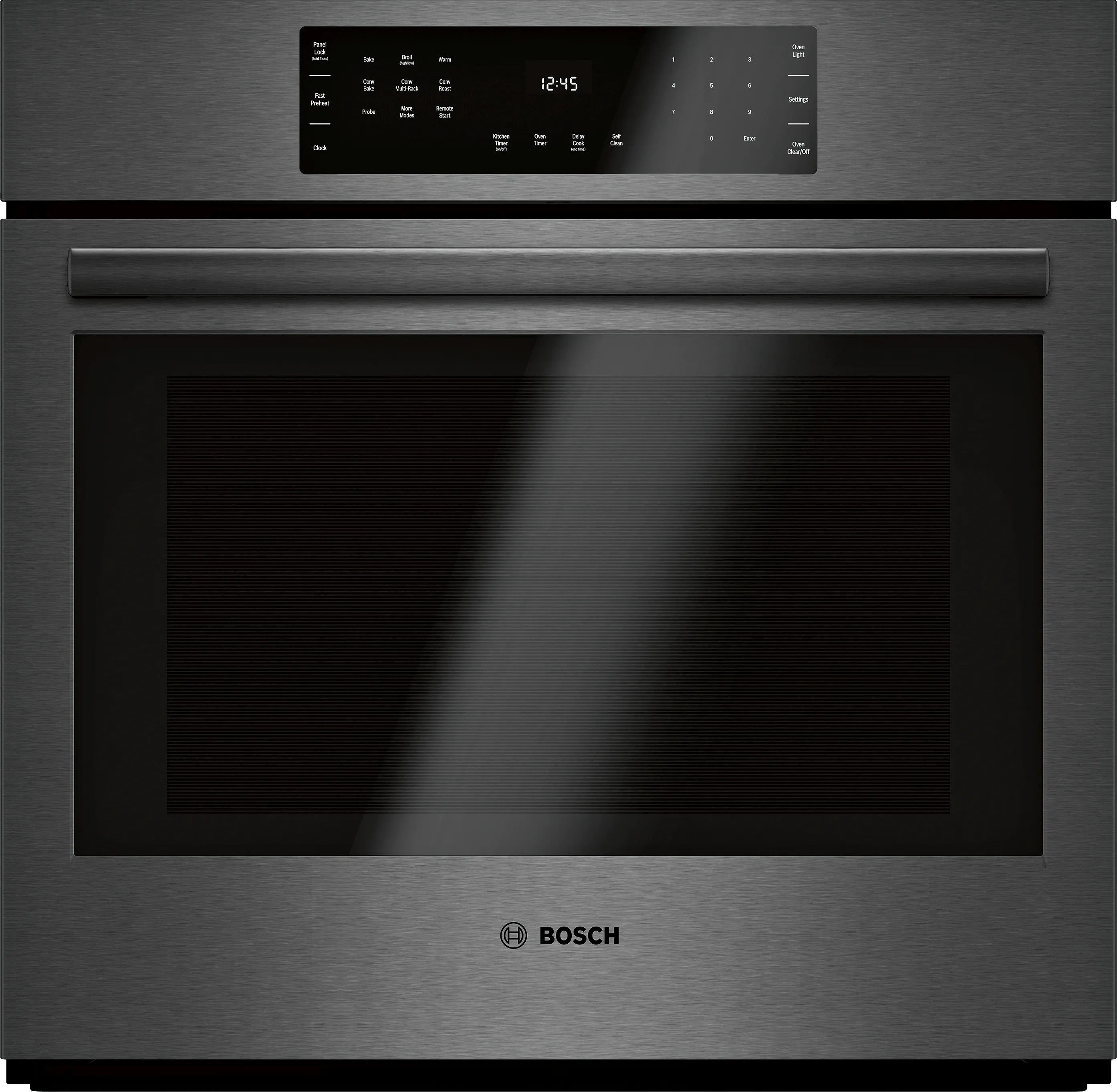 800 Series Single Wall Oven 30'' Black Stainless Steel 